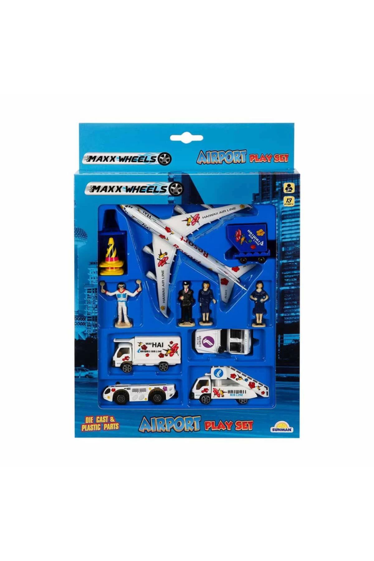 Yuba Avm Nessiworld Maxx Wheels Havaalanı Seti 13 Parça