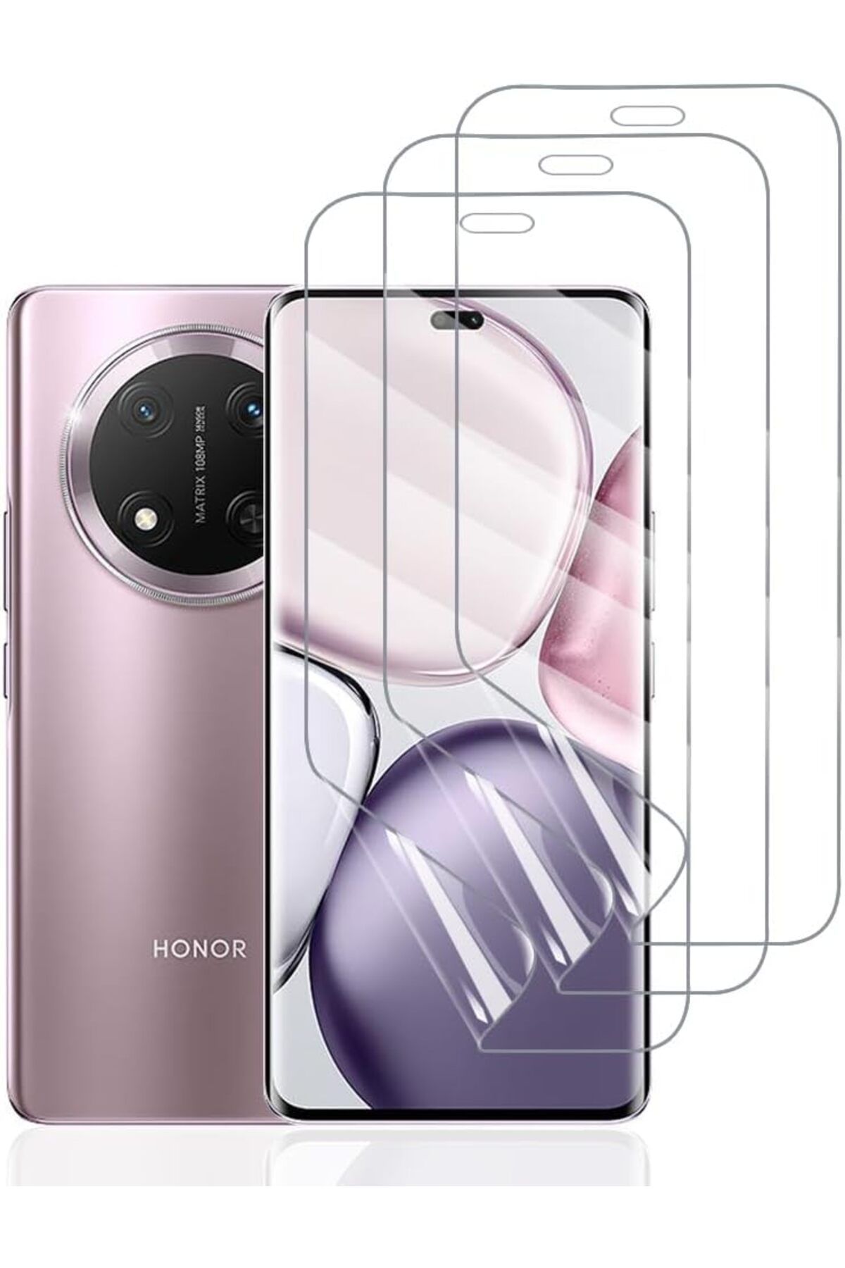aheaks Honor Magic7 Lite Hydrogel Ekran Koruyucu İnce Jelatin -Kamera Kısmı Açık