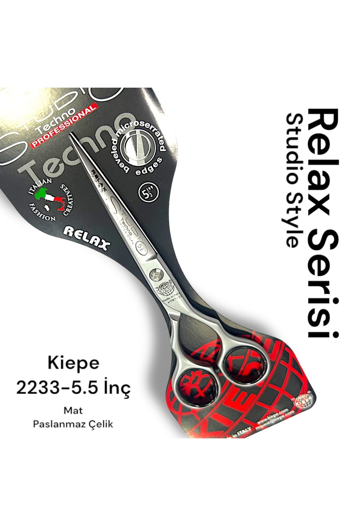 Kiepe 2233 5.5 Paslanmaz Çelik Saç Kesme Makası - 5.5 inç