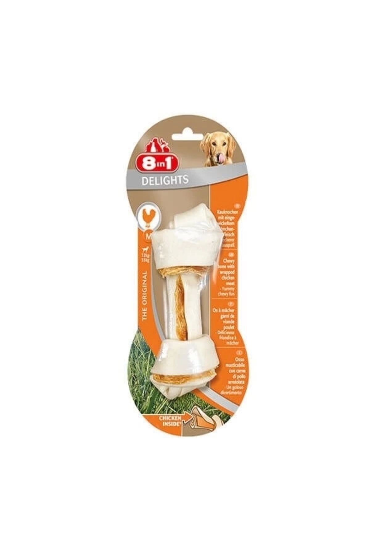 YNT İthalat 8 In 1 Delights Bones Tavuklu Köpek Kemik Ödülü Small 35 Gr