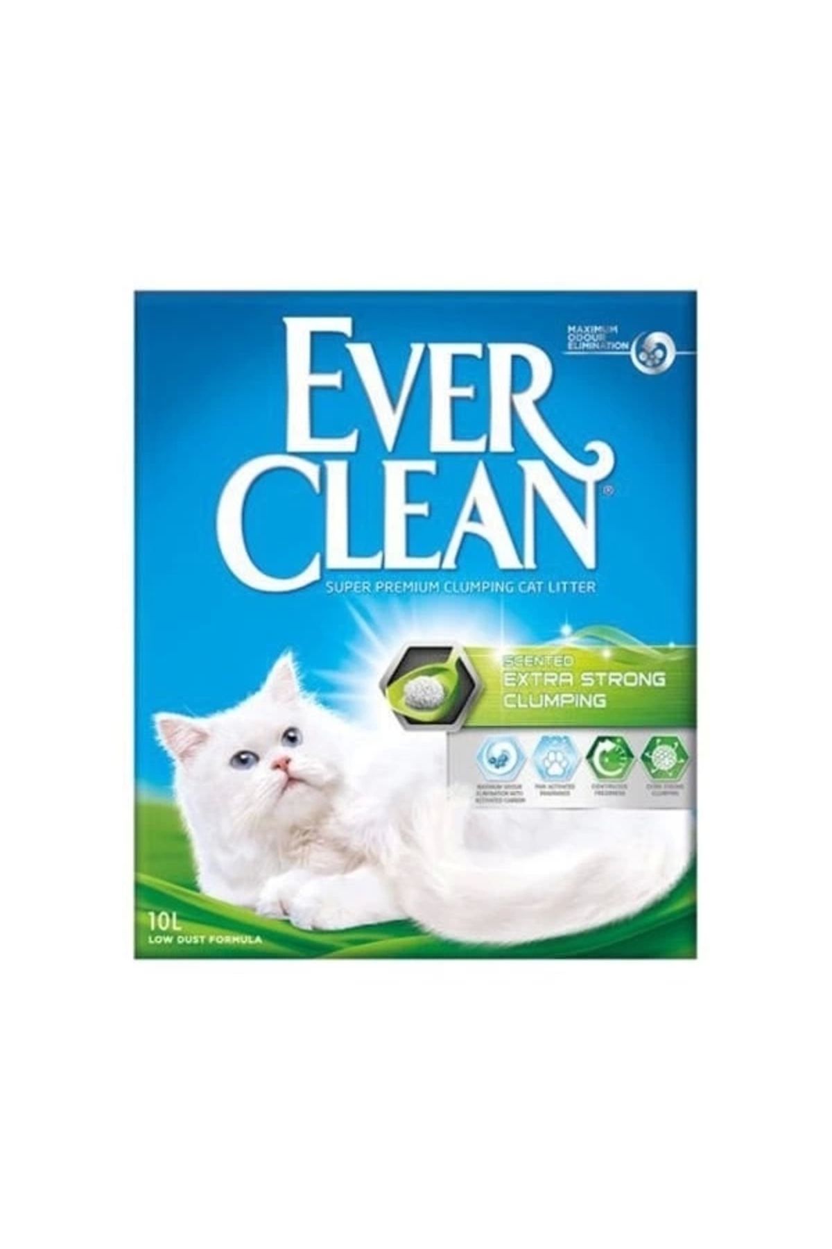 YNT İthalat Ever Clean Extra Strong Kokulu Topaklanan Kedi Kumu 6 Lt