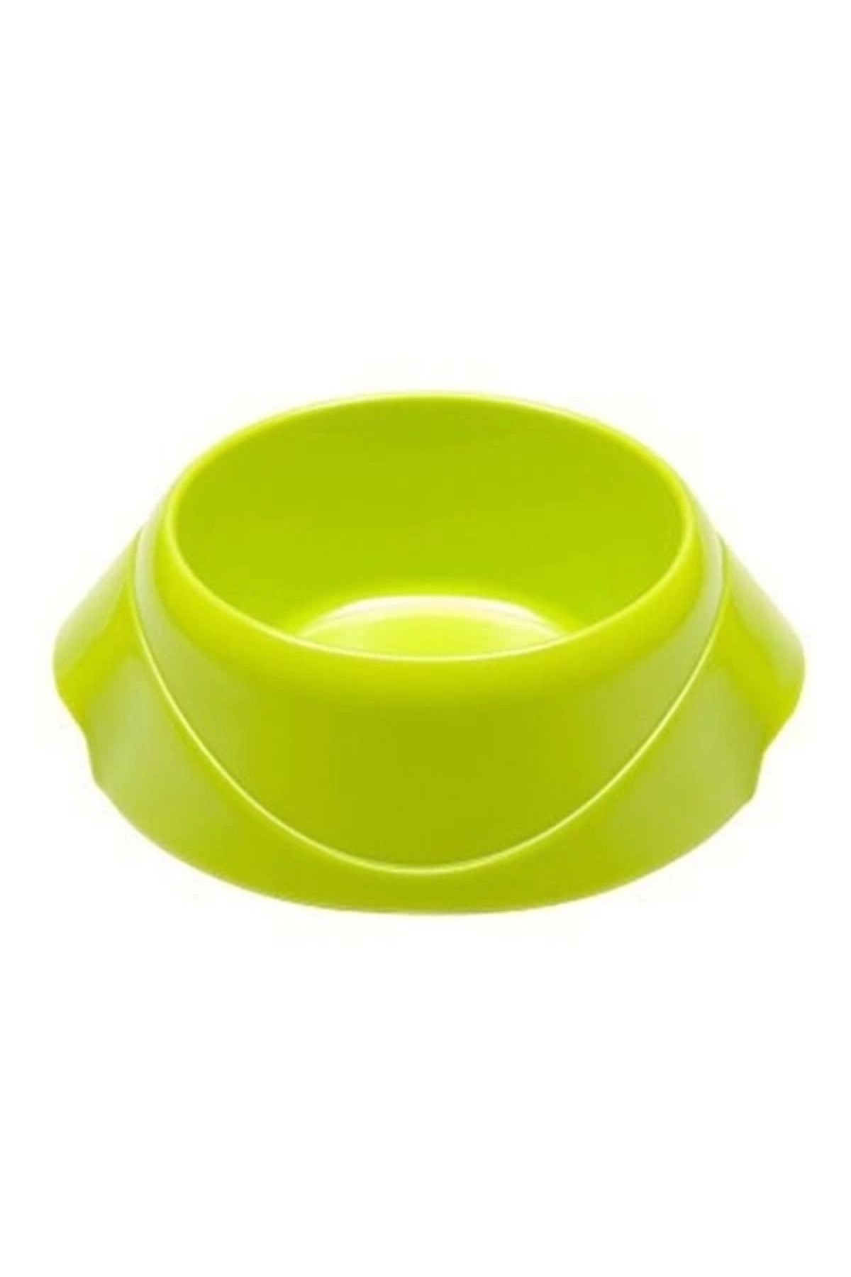 YNT İthalat Ferplast Magnus Mini Kaymaz Tabanlı Plastik Köpek Mama ve Su Kabı Yeşil 400 Ml