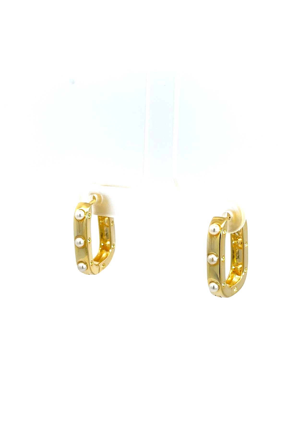 SÜKSE JEWELRY Minimal İnceli Gold Renk Gümüş Küpe