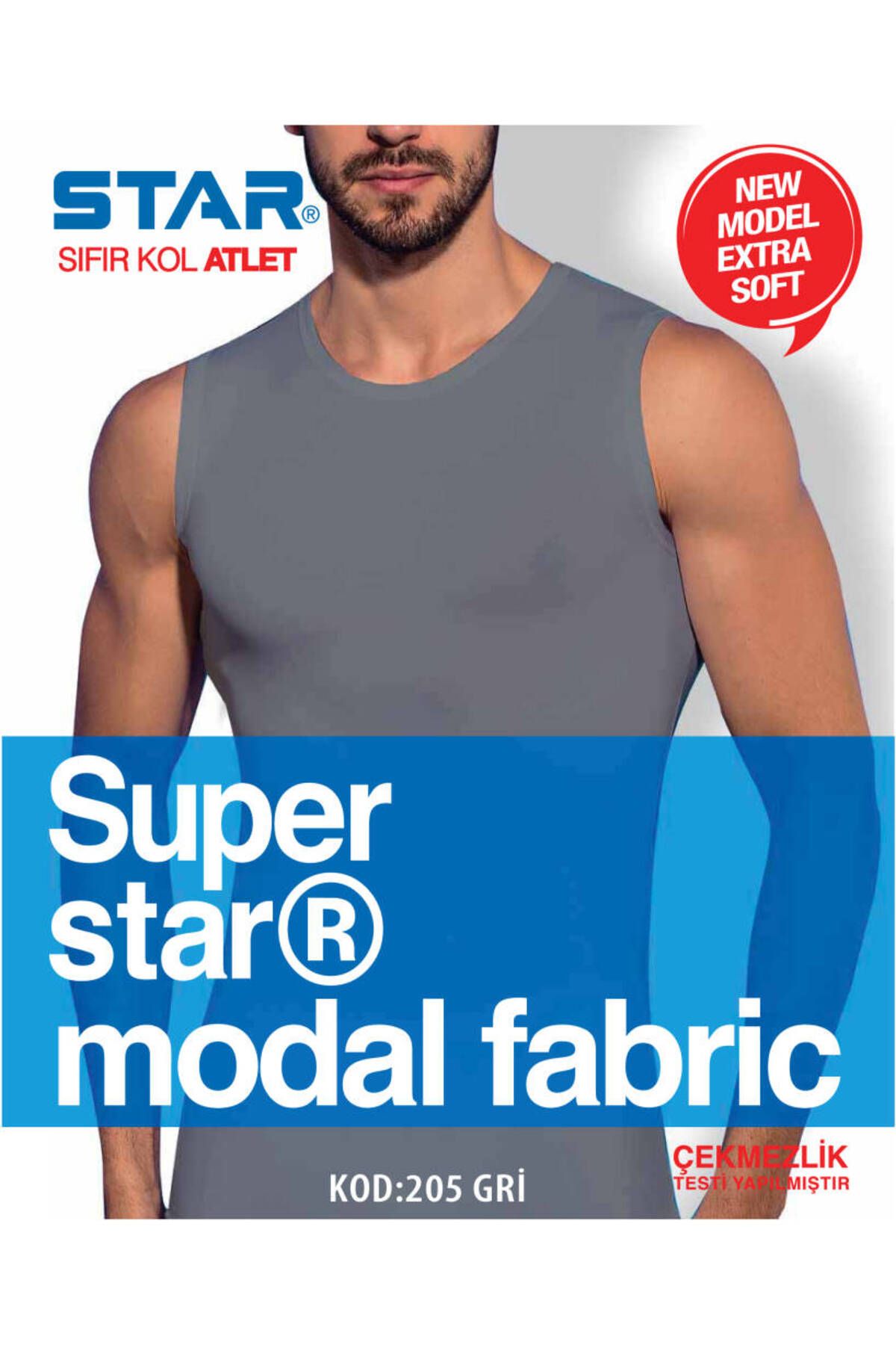 Star 3 LÜ ERKEK MODAL SIFIR YAKA SIFIRKOL T-SHİRT