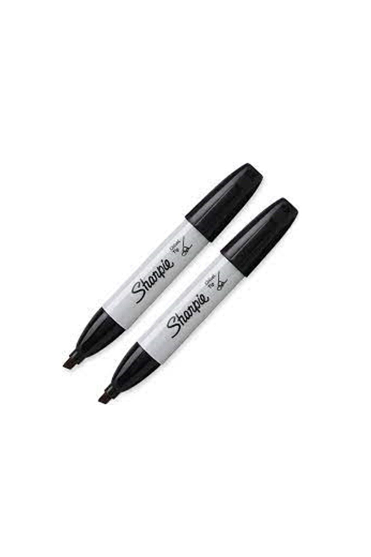 Sharpie-Permanent Markers Chisel Tip Black 2-Pack Marker Pen with Cut Tip 2