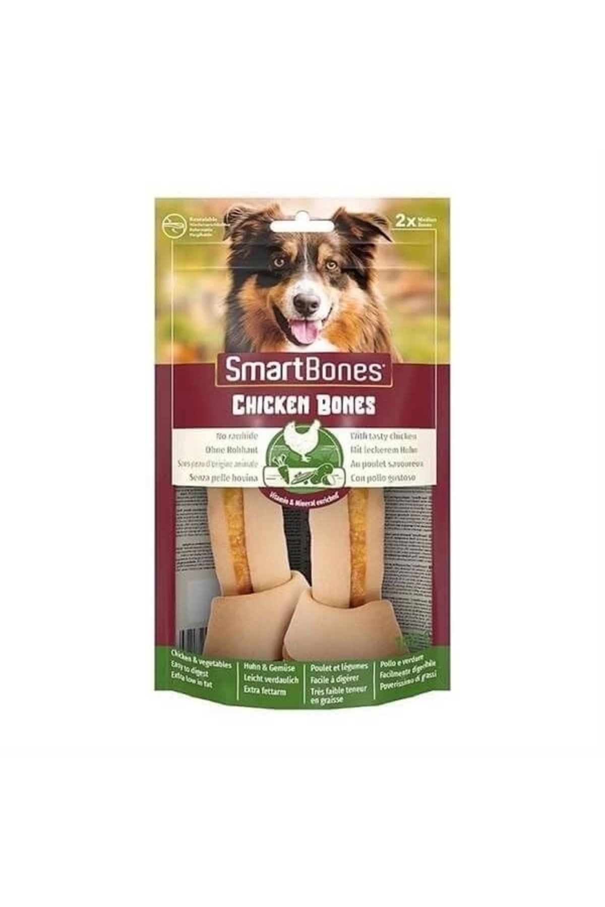 YNT İthalat Smart Bones Tavuklu Düğüm Kemik Köpek Ödül Maması M 2 Adet 13 Cm
