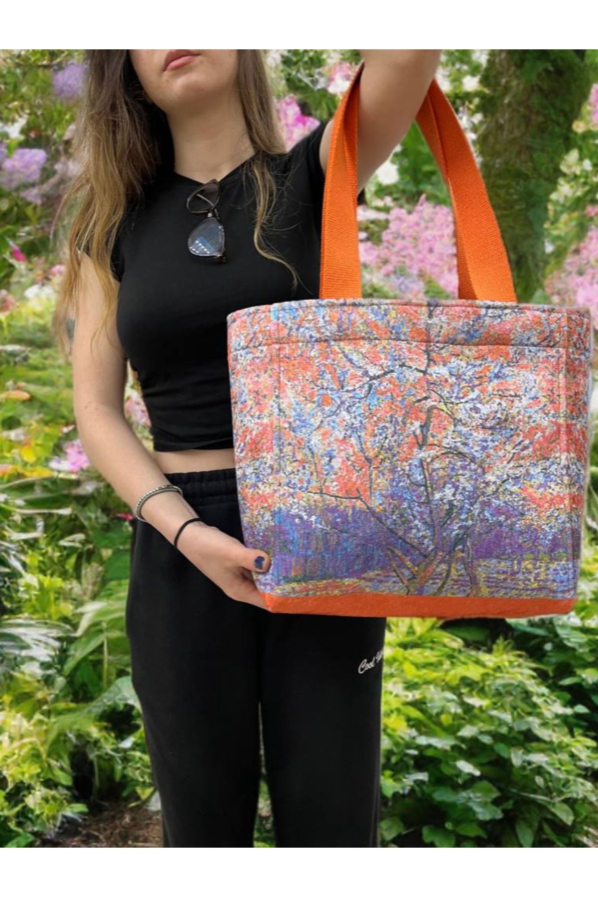 ECHARMBUTIK Van Gogh Bahar Dalları Model Kadın Çanta