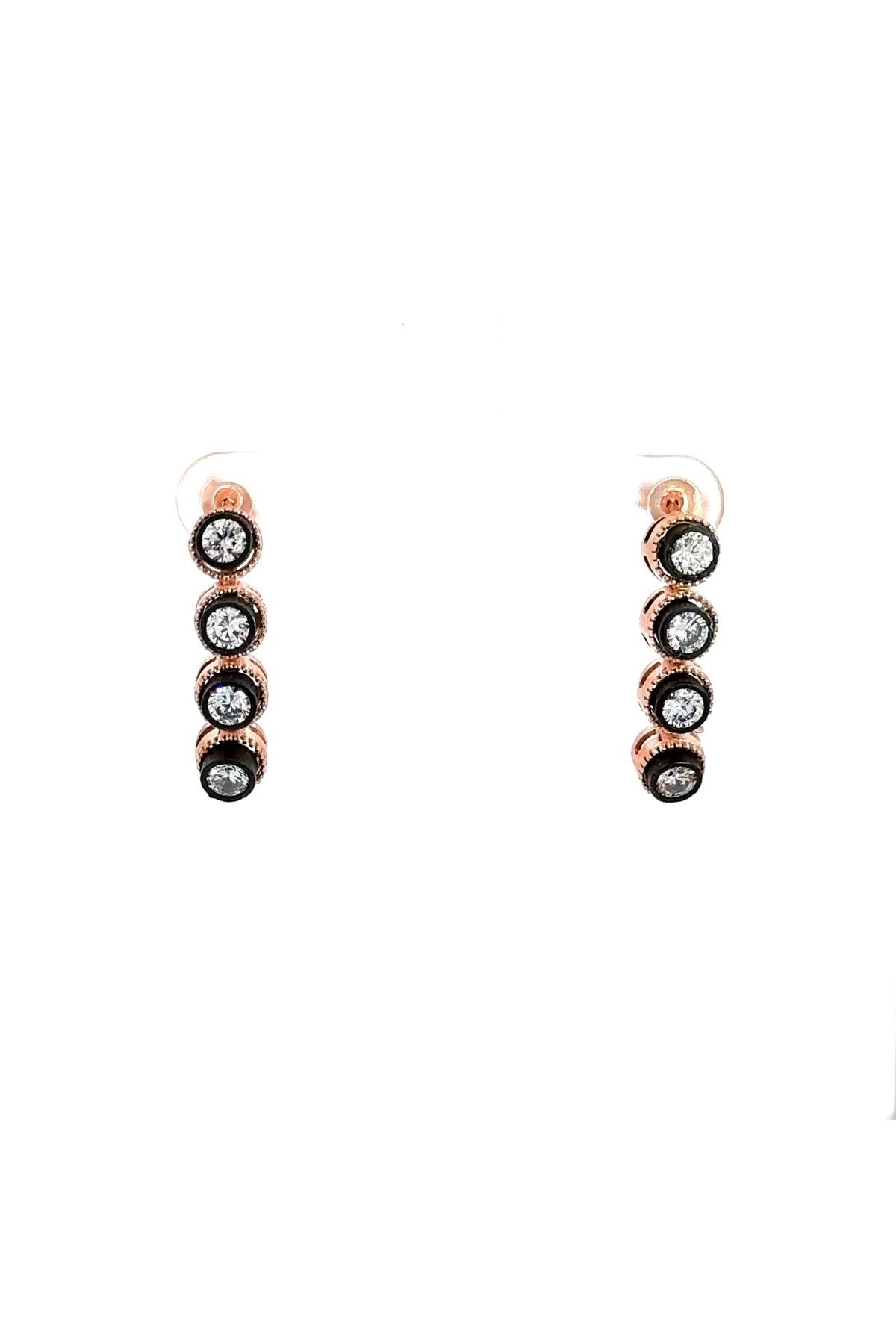 SÜKSE JEWELRY Suyolu Elmas Montür Gümüş Küpe