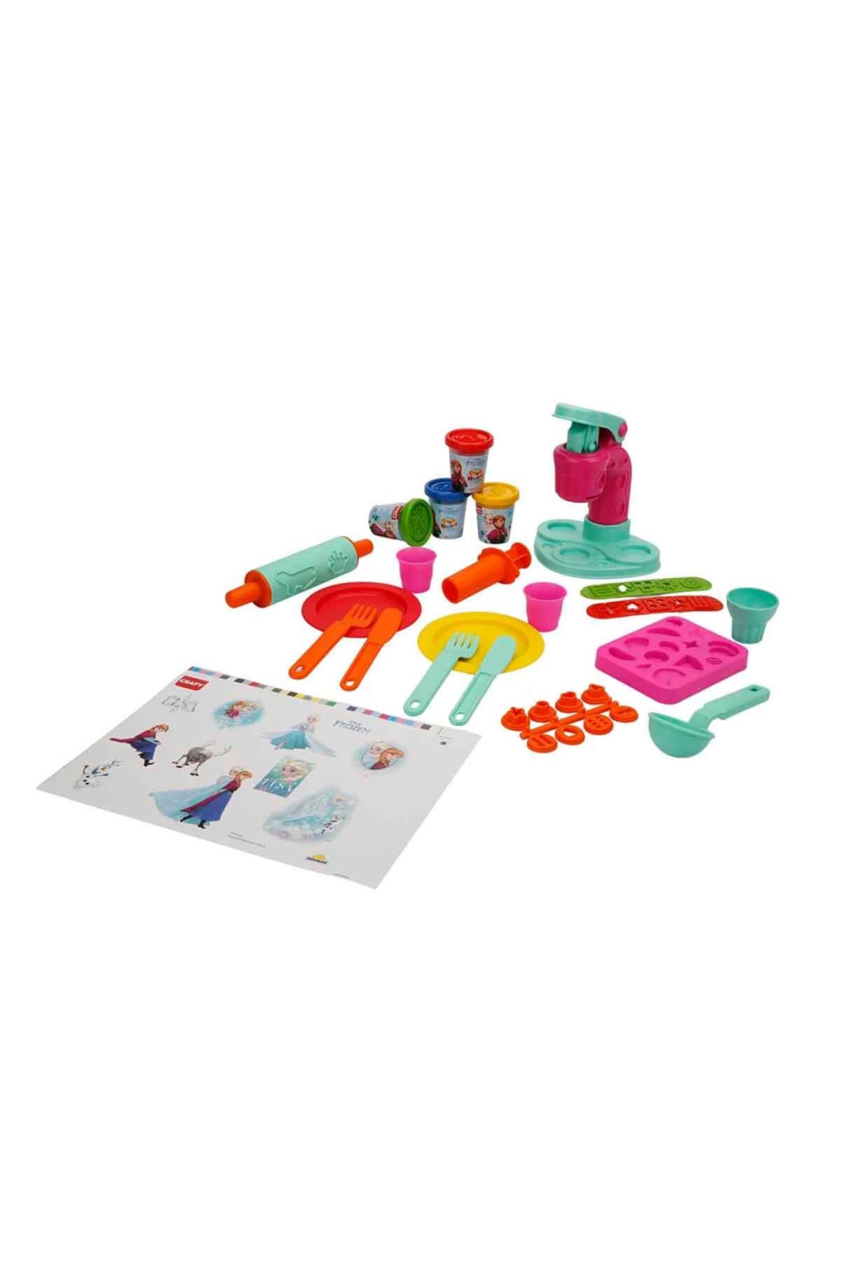 Yuba Avm Nessiworld Frozen Dondurma Fabrikası Oyun Hamuru Seti 200 gr 29 Parça