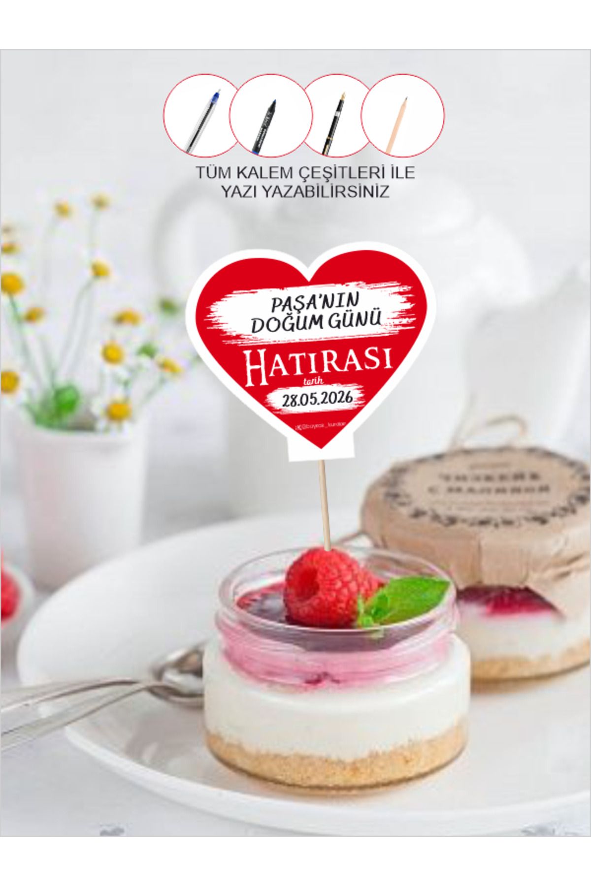 Home-10 Pieces of Heart-Shaped Double-Sided Souvenirs for Special Occasions Where You Can Write Names and Dates Special Model 3