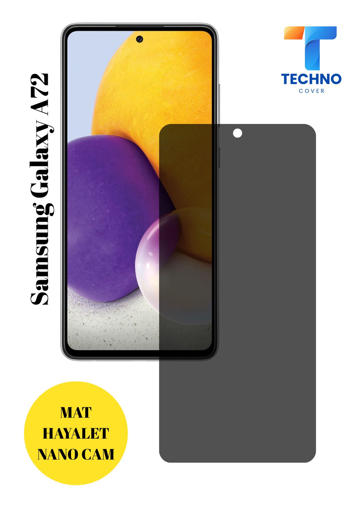 foxpower Samsung A72 Mat Hayalet Nano Cam Darbelere Karşı Dayanıklı Esnek Nano Ekran Koruyucu