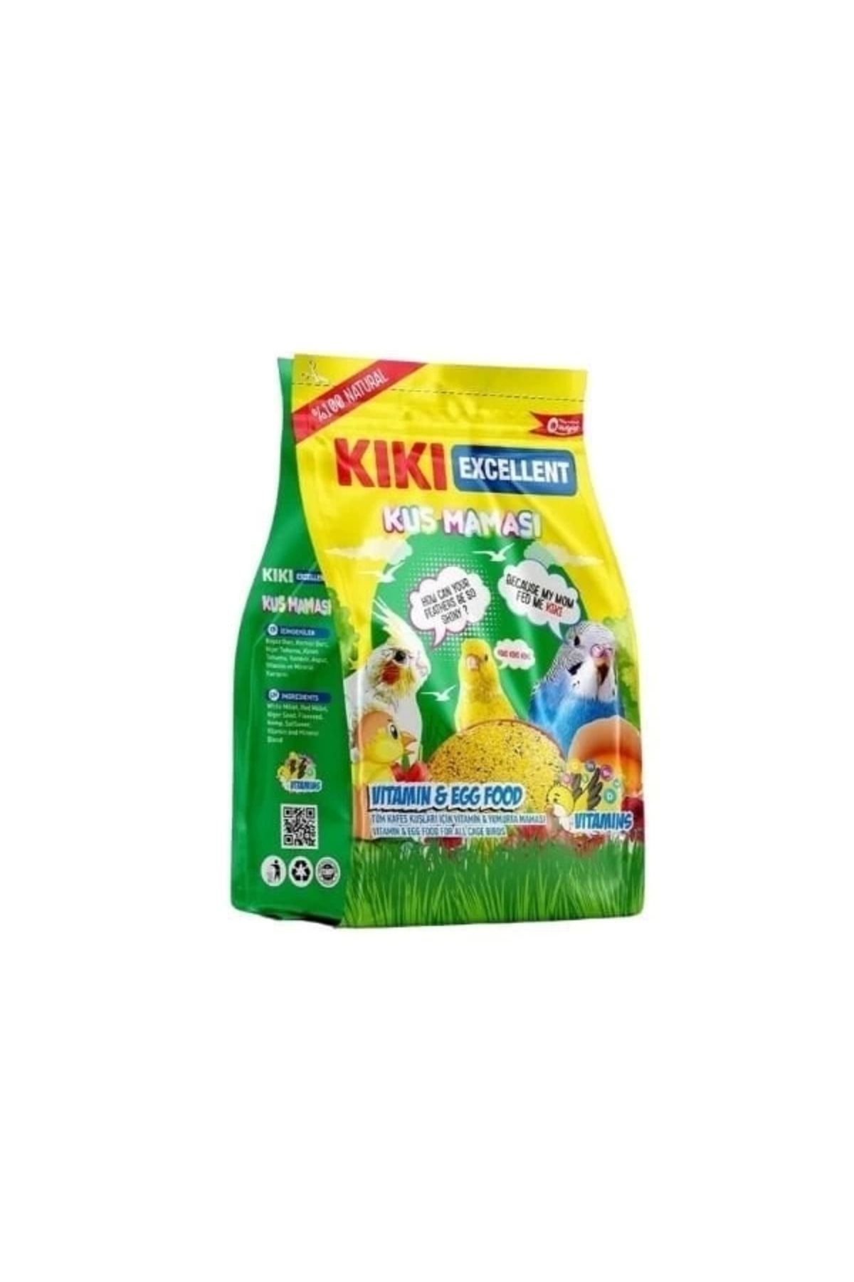 YNT İthalat Kiki Excellent Vitaminli ve Yumurtalı Kuş Maması 100 Gr