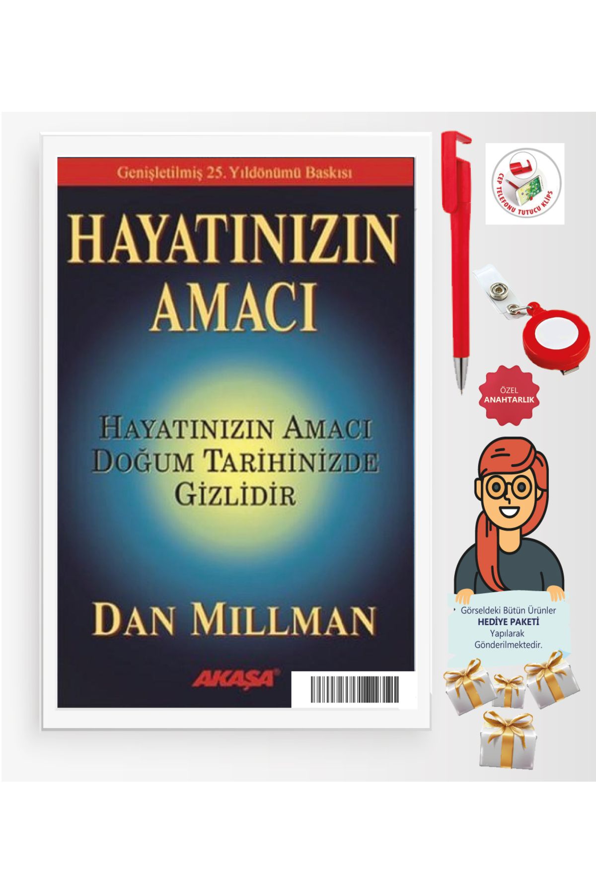 Akaşa Yayınları Maje Hediye+Hayatınızın Amacı(Dan Millman)-Bireysel Gelişim-Akaşa Kitap