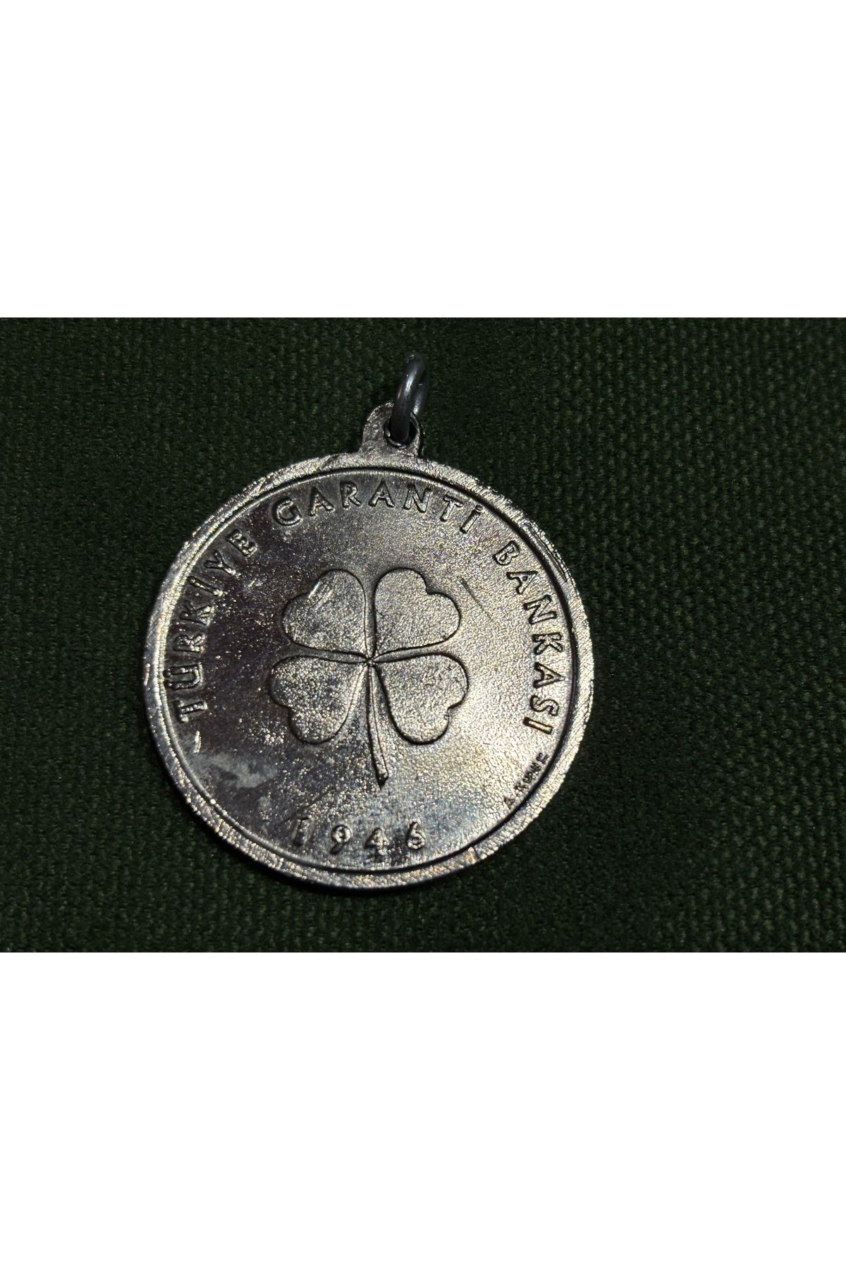 tayfuntufan antika koleksiyon 1946 garanti bankası Cumhuriyet'in 50. yıl hatırası madalyonu 3,5 cm çapında