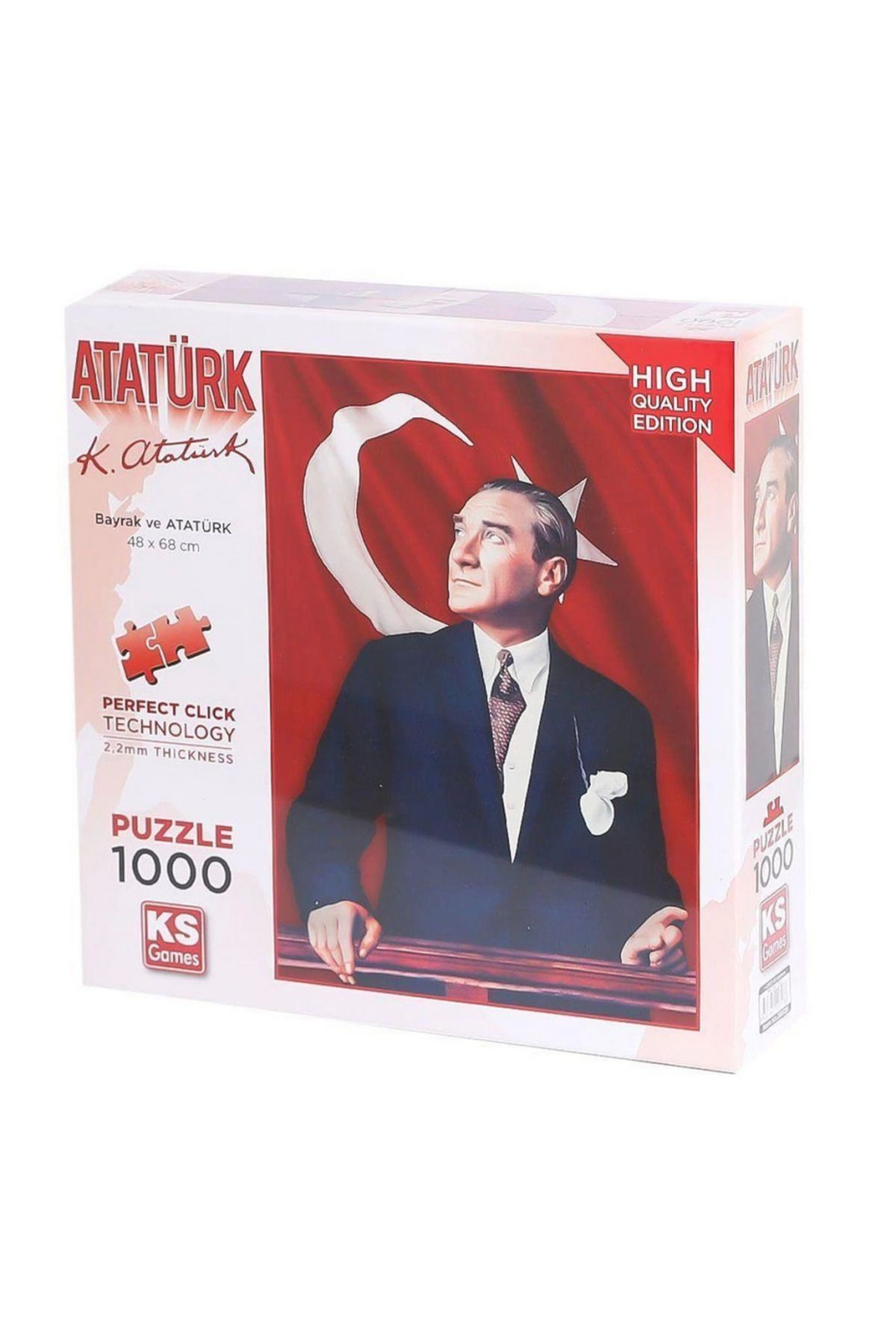 Yuba Avm Nessiworld KS Games Atatürk Ve Türk Bayrağı Puzzle 1000 Parça 20728