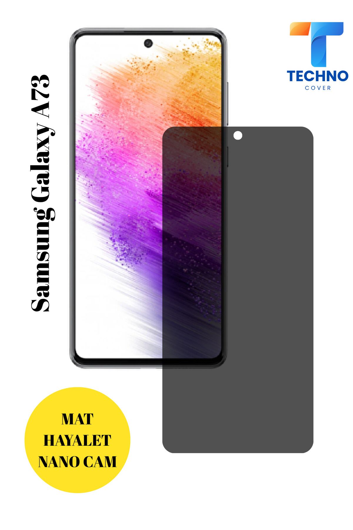 foxpower Samsung a73 Mat Hayalet Nano Cam Darbelere Karşı Dayanıklı Esnek Nano Ekran Koruyucu
