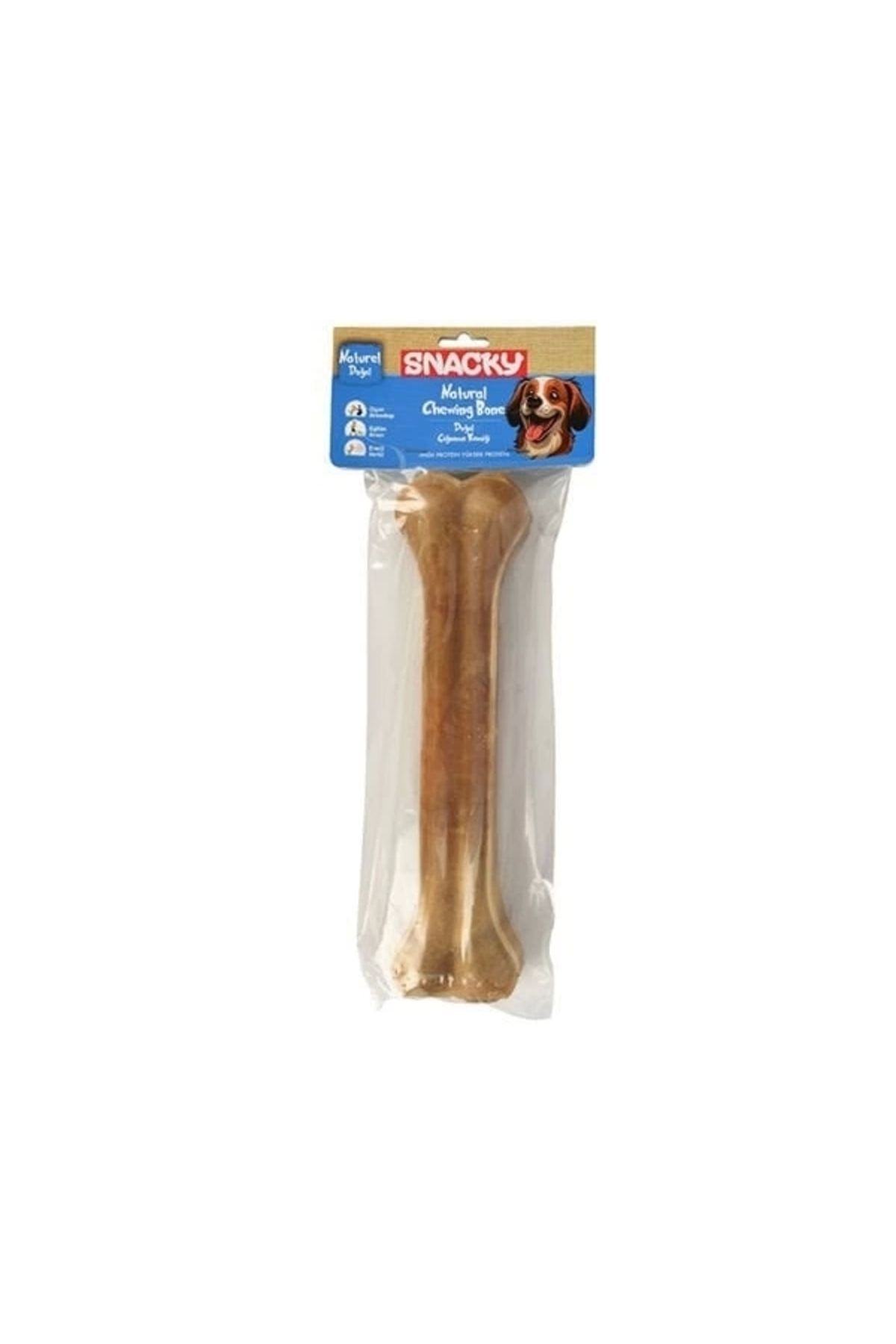 YNT İthalat Snacky Natural Preslenmiş Yüksek Proteinli Köpek Çiğneme Kemiği 1 Adet 270 Gr