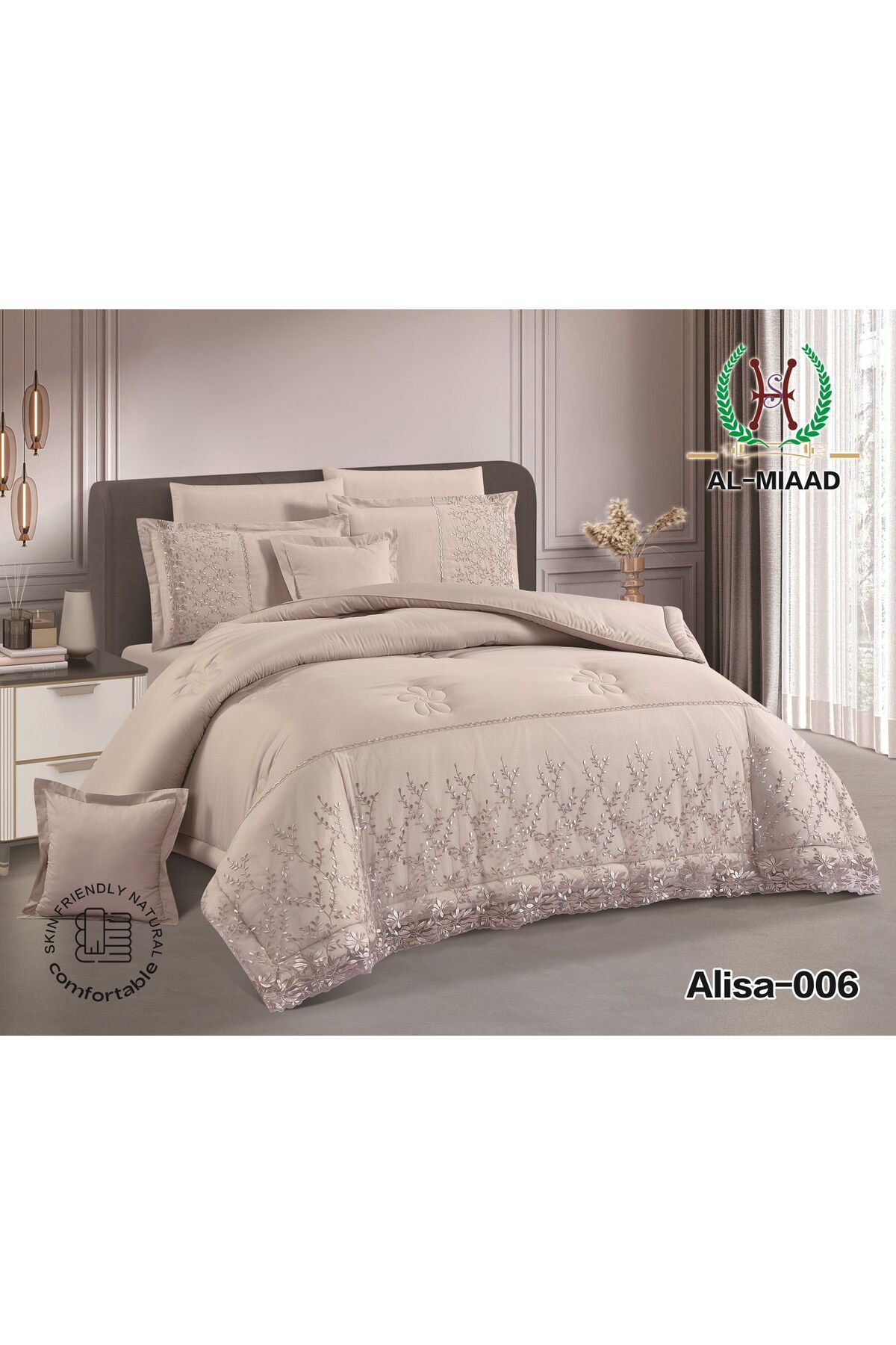 Generic-A sophisticated microfiber lace bedspread with prominent details and luxury, with a touch of quality and elegance. 6