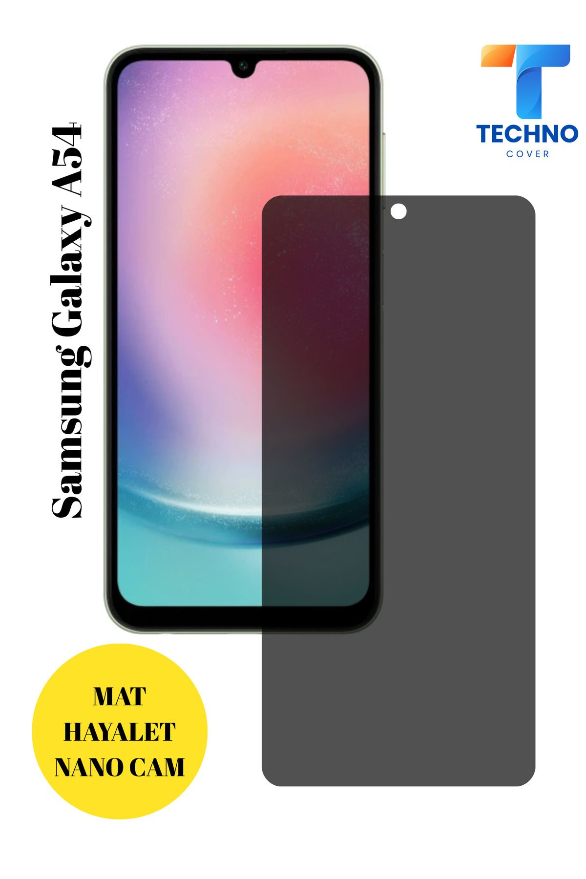 foxpower Samsung A54 Mat Hayalet Nano Cam Darbelere Karşı Dayanıklı Esnek Nano Ekran Koruyucu