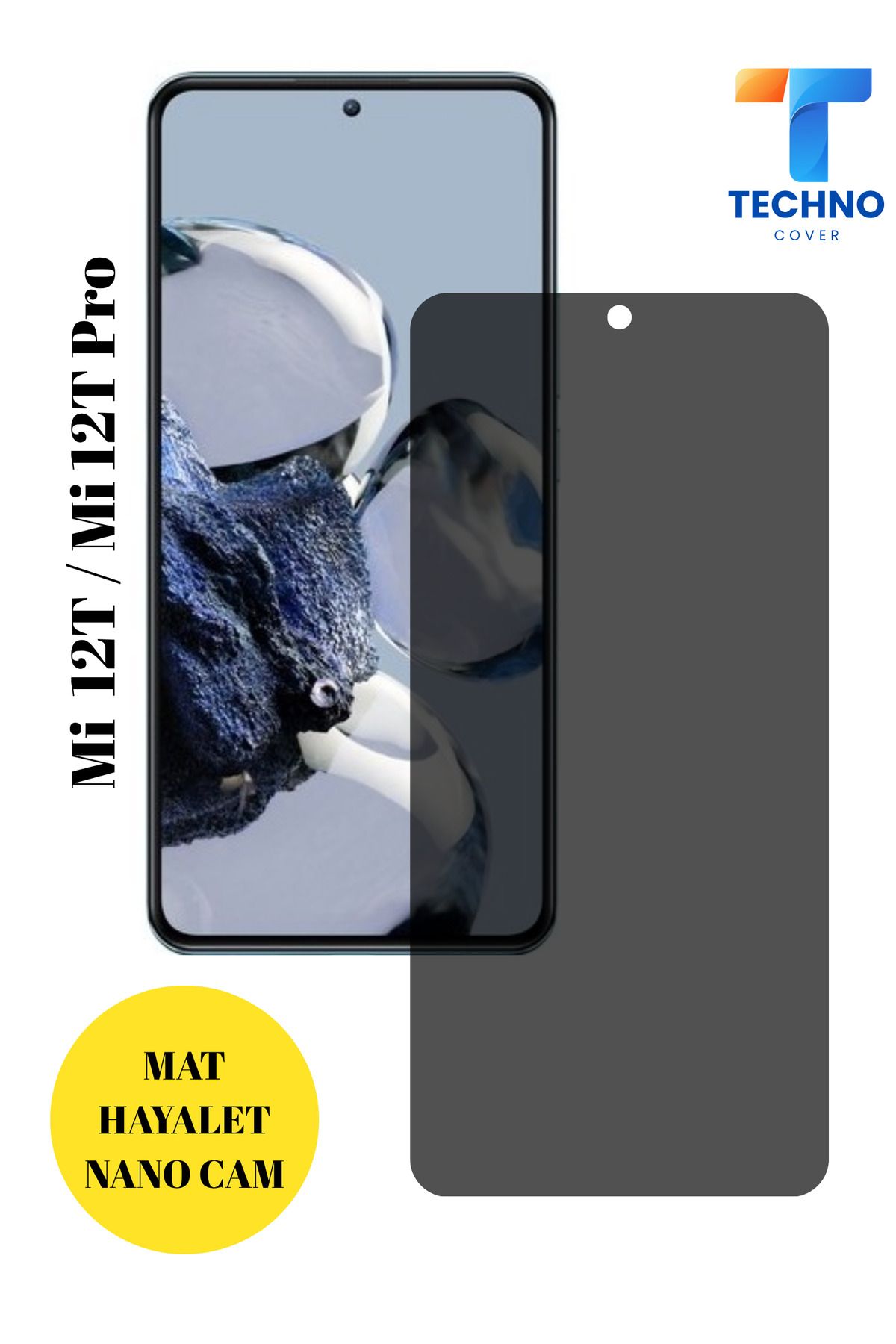 foxpower Mi 12T / 12T Pro Mat Hayalet Nano Cam Darbelere Karşı Dayanıklı Esnek Nano Ekran Koruyucu