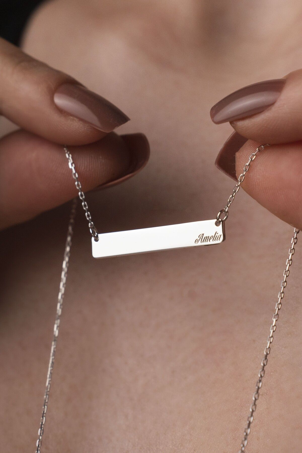 TigerxlJewellery 925 Ayar Gümüş Kişiye Özel İsimlik Kolye