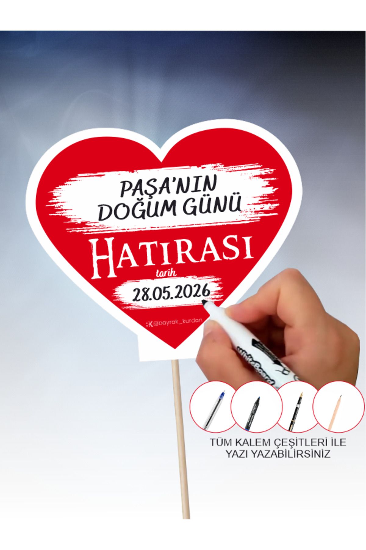 Home-10 Pieces of Heart-Shaped Double-Sided Souvenirs for Special Occasions Where You Can Write Names and Dates Special Model 7