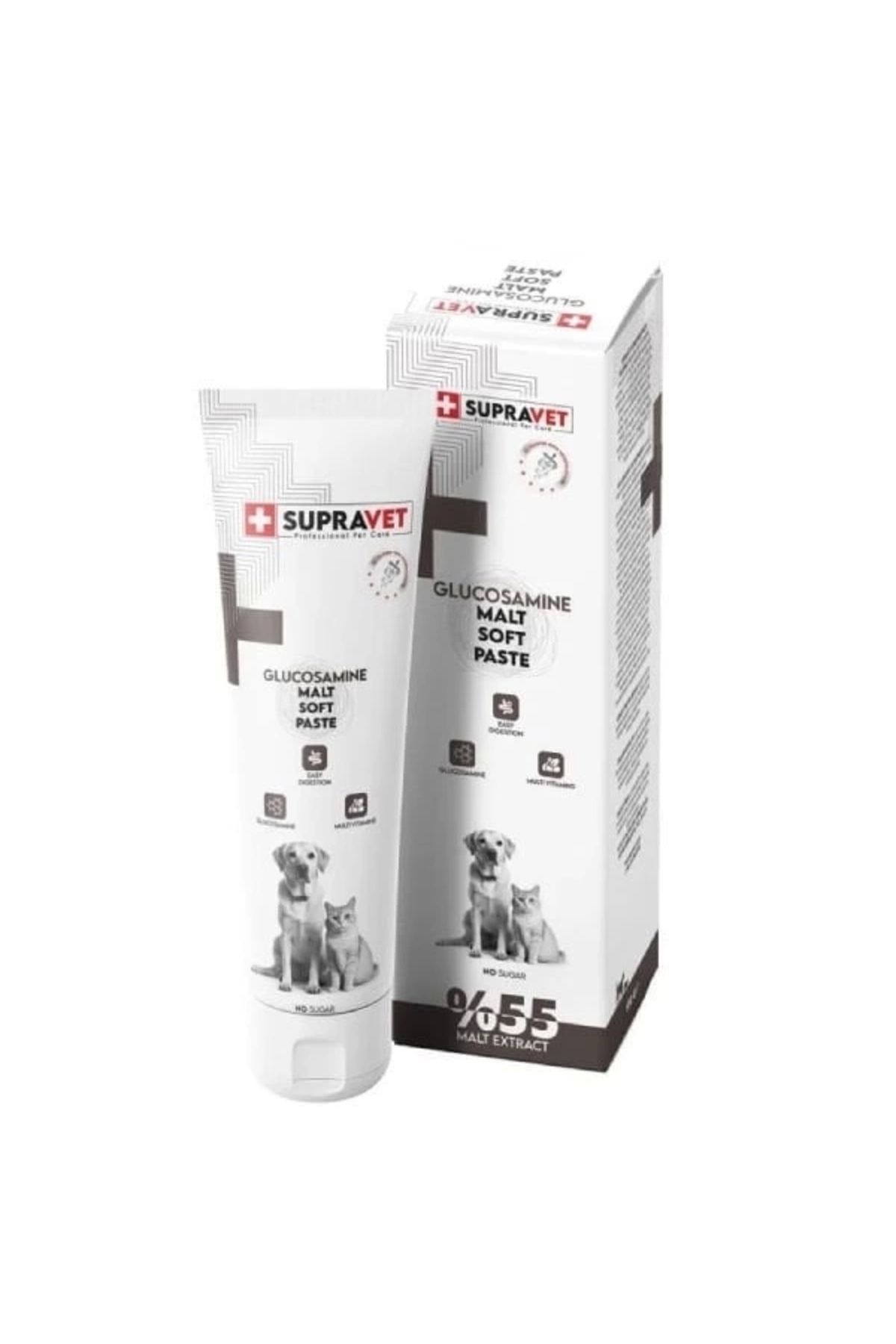 YNT İthalat Supravet Glucosamine Kedi ve Köpek Eklem ve Kas Destekleyici Malt Paste 100 Gr