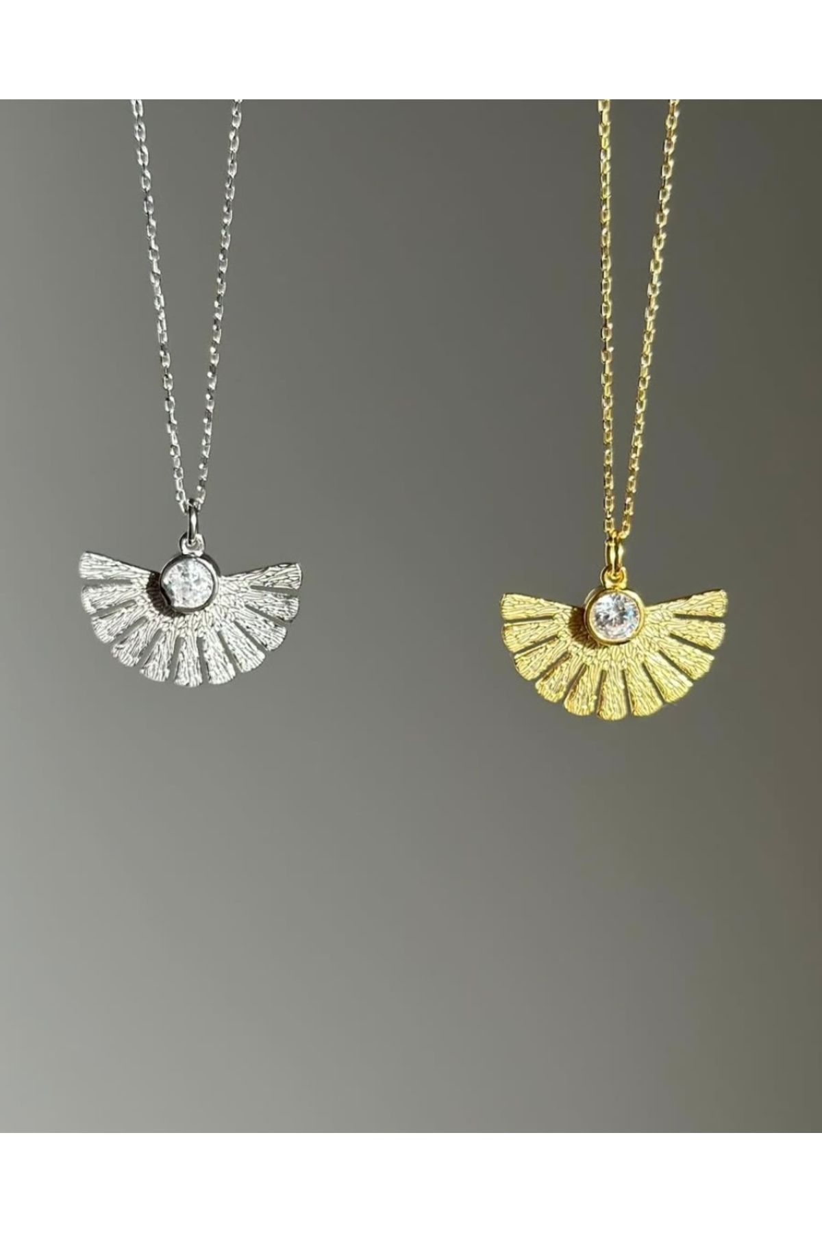 Wind Silver Pervane Zirkon Kolye 925 Ayar