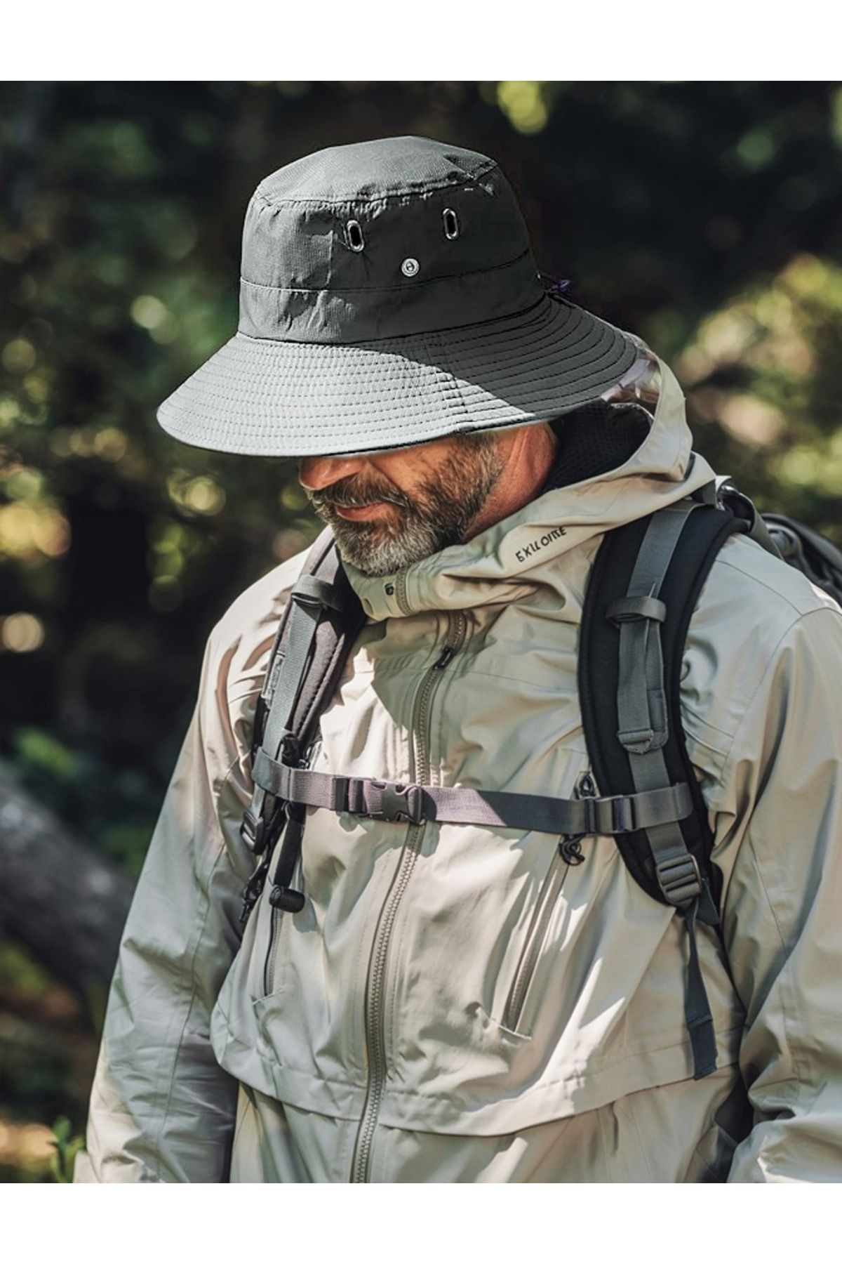 LAGRANZE Premium Çıtçıtlı Safari Şapka Outdoor