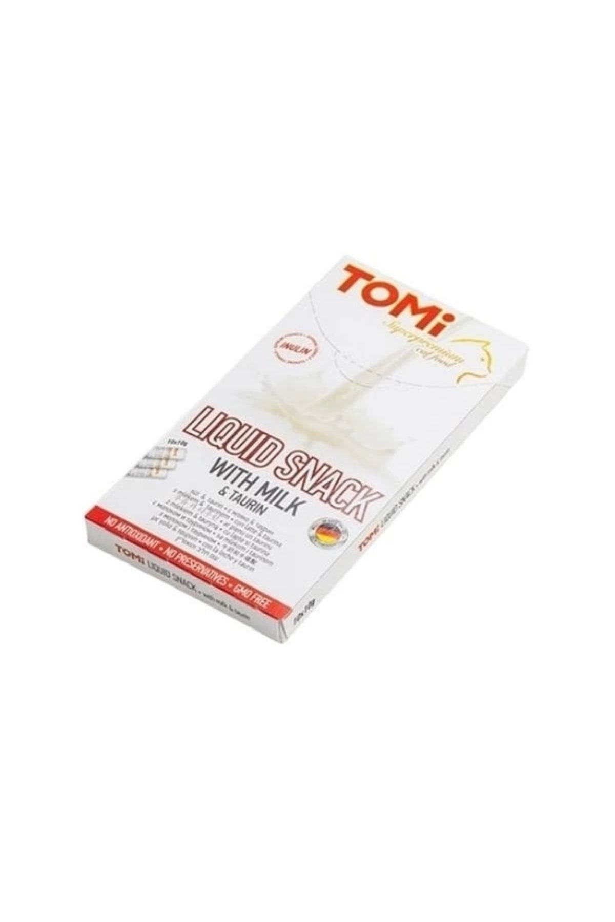 YNT İthalat Tomi Sütlü ve Taurinli Sıvı Kedi Ödül Maması 10 Gr 10 Adet