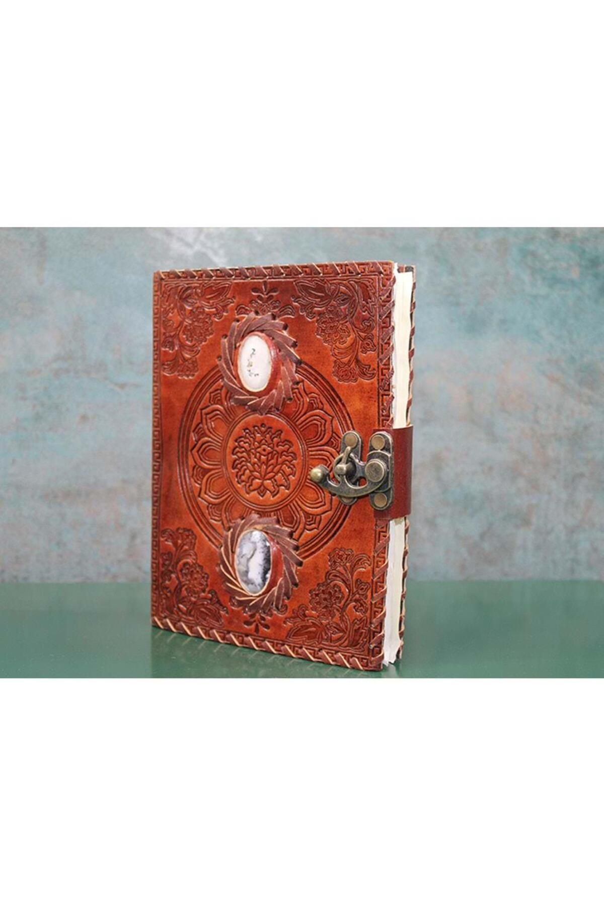Huramarketing Taşlı Deri Defter