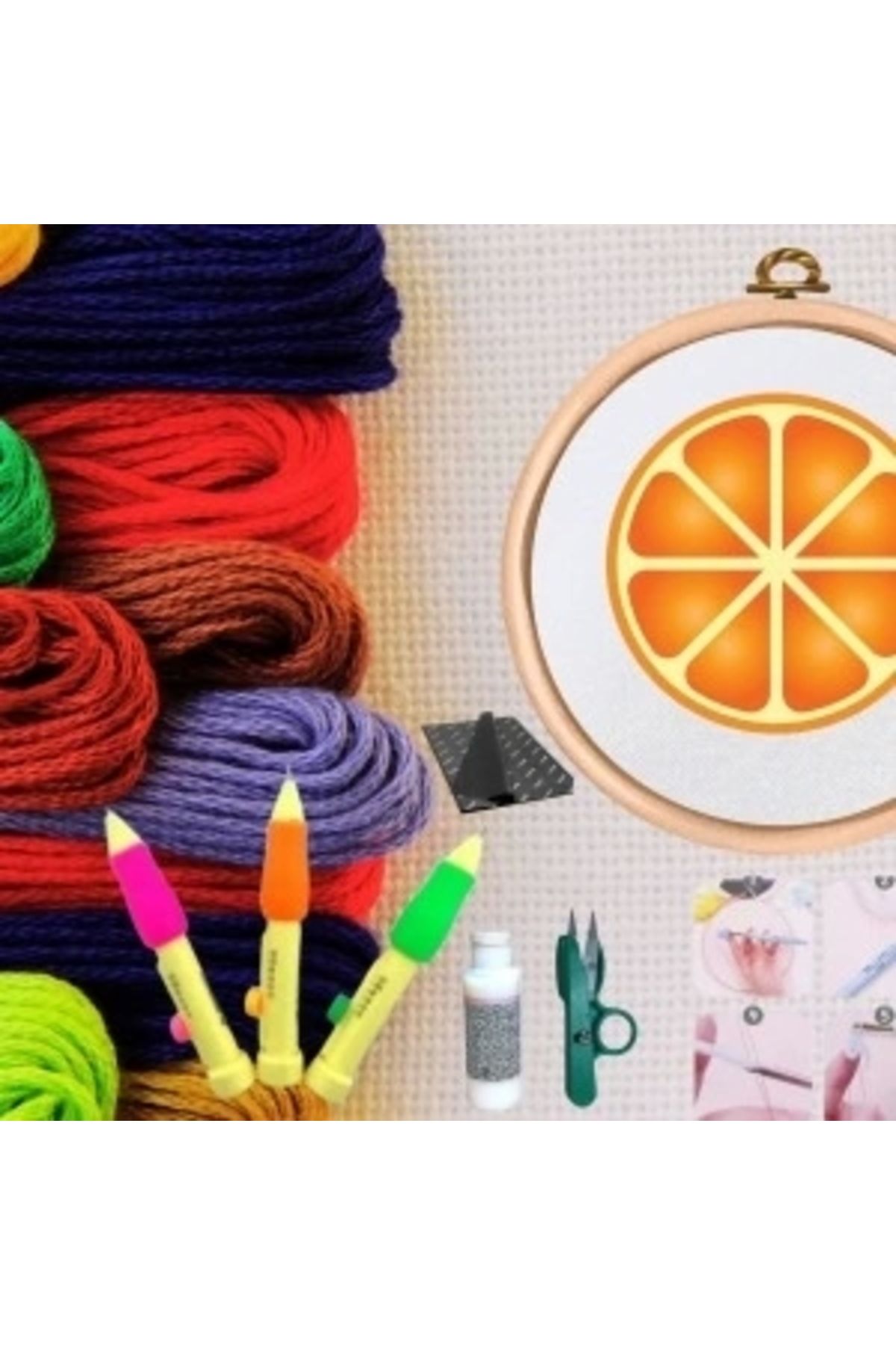 STOREMAX Punch Seti Nakış Seti Kasnaklı Kendin Yap Seti Seri 48