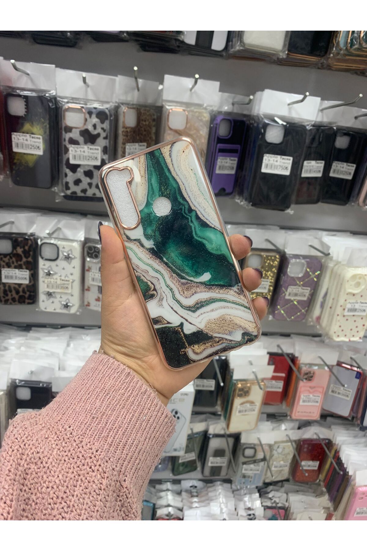 TECNOTREND Redmi Note 8 mermer desenli silikon kılıf