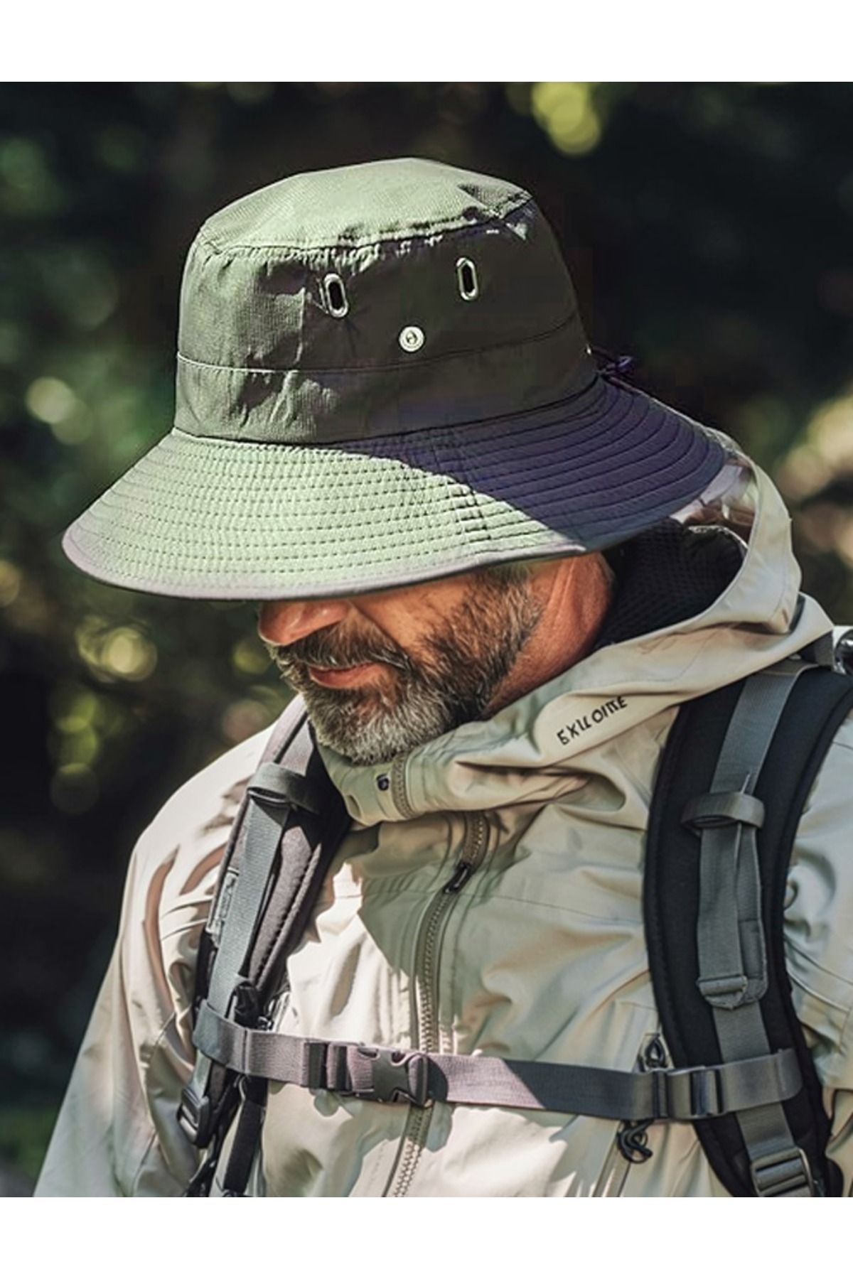 LAGRANZE Premium Çıtçıtlı Safari Şapka Outdoor