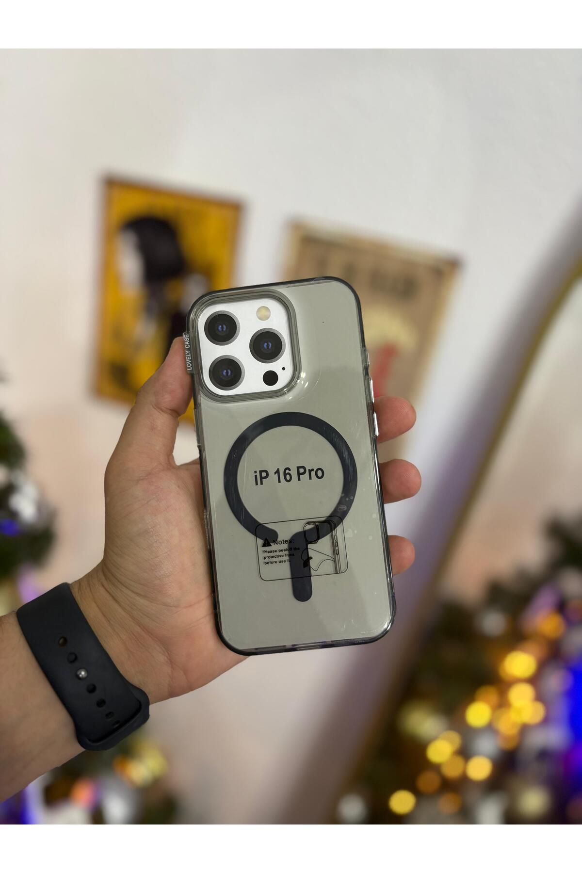 Kilif365 ŞEFFAF SERT SLİKON MAGSAFE İPHONE 16 PRO TELEFON KILIFI