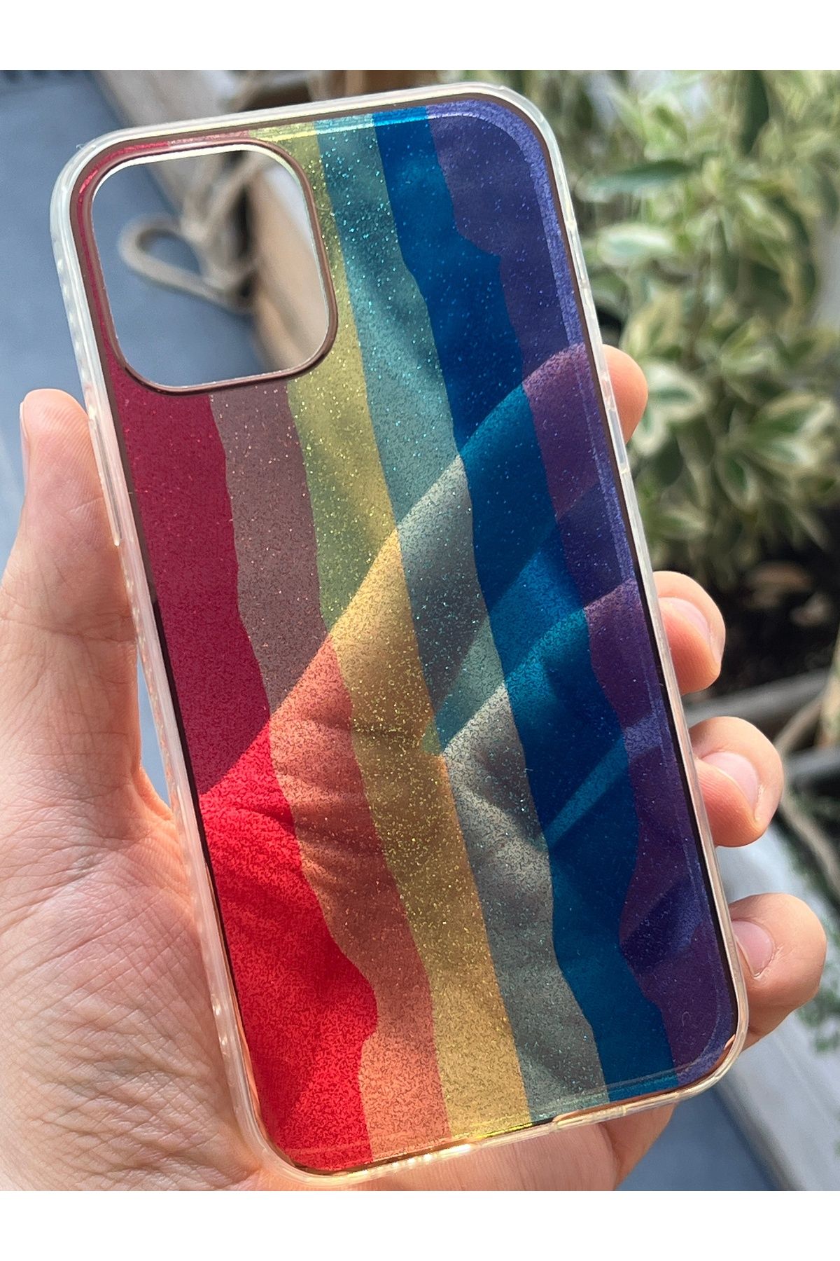 EDELFU iPhone 12 ve 12 PRO [6.1 inç] Uyumlu Hologram Leopar Desenli Kılıf – Parlak & Koruyucu