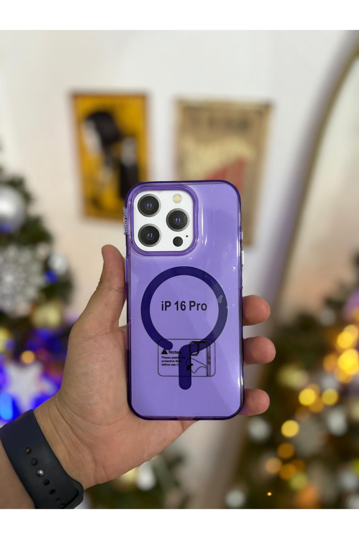 Kilif365 ŞEFFAF SERT SLİKON MAGSAFE İPHONE 16 PRO TELEFON KILIFI