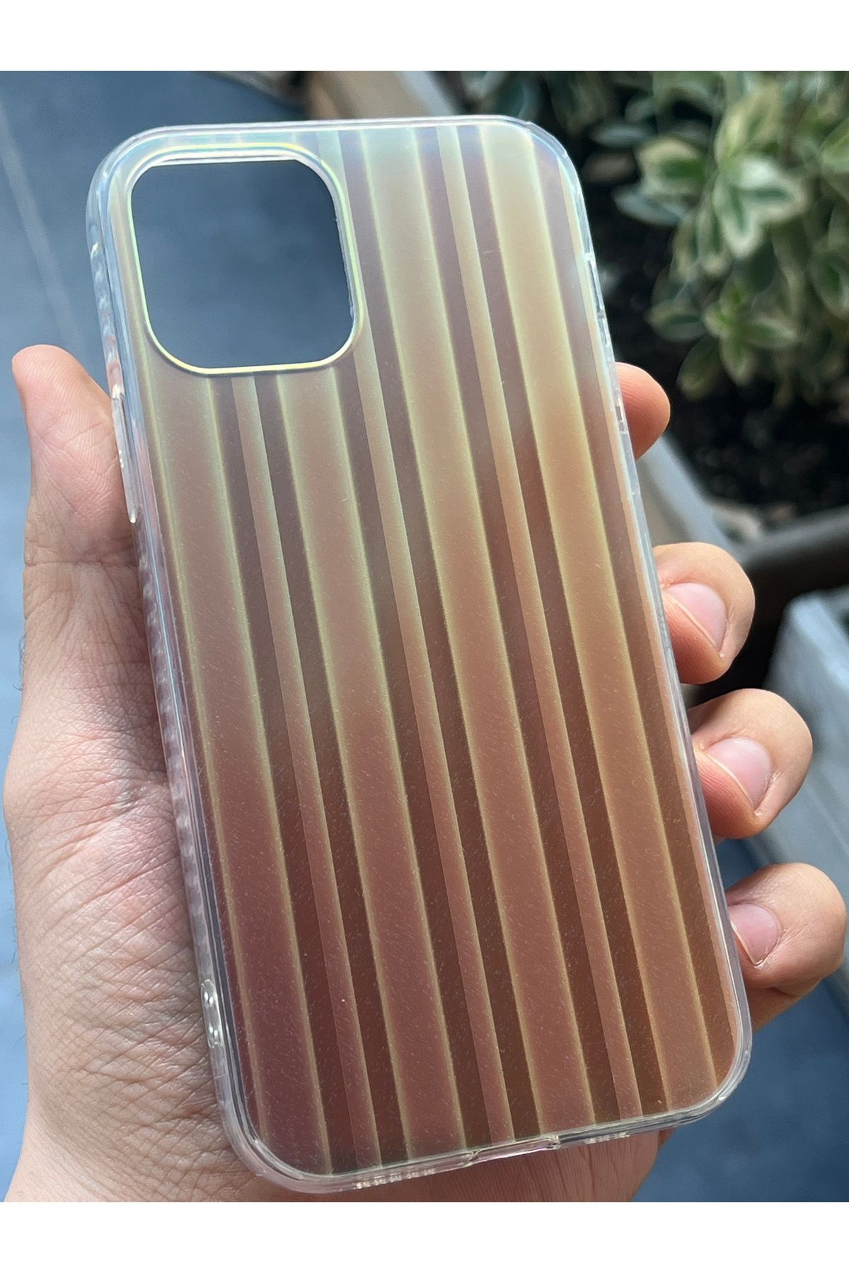 EDELFU iPhone 12 ve 12 PRO [6.1 inç] Uyumlu Hologram Leopar Desenli Kılıf – Parlak & Koruyucu