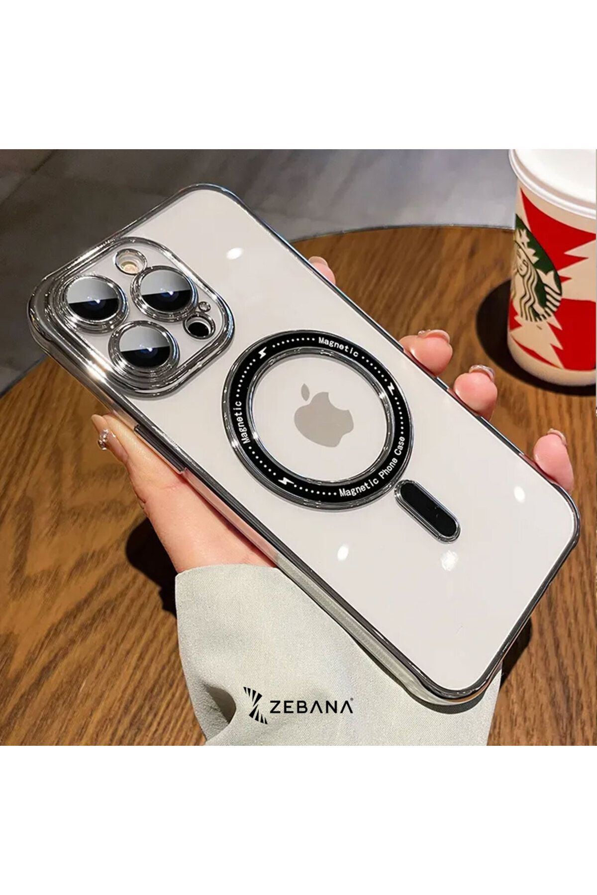ARKAY İphone 14 Pro Max Magsafe Mona Silikon Kılıf(Kablosuz Şarj Destekli)