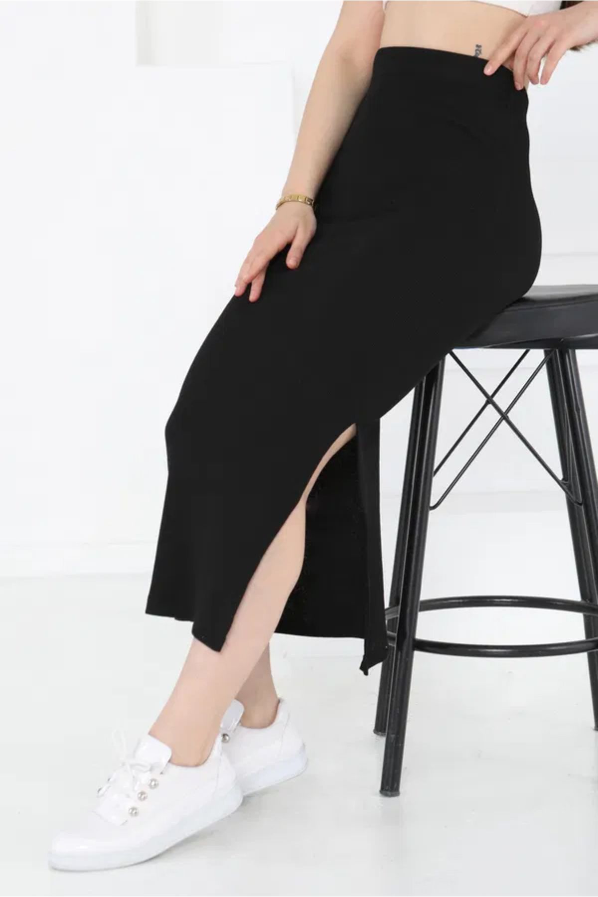 Butik Yırtmaçlı Etek