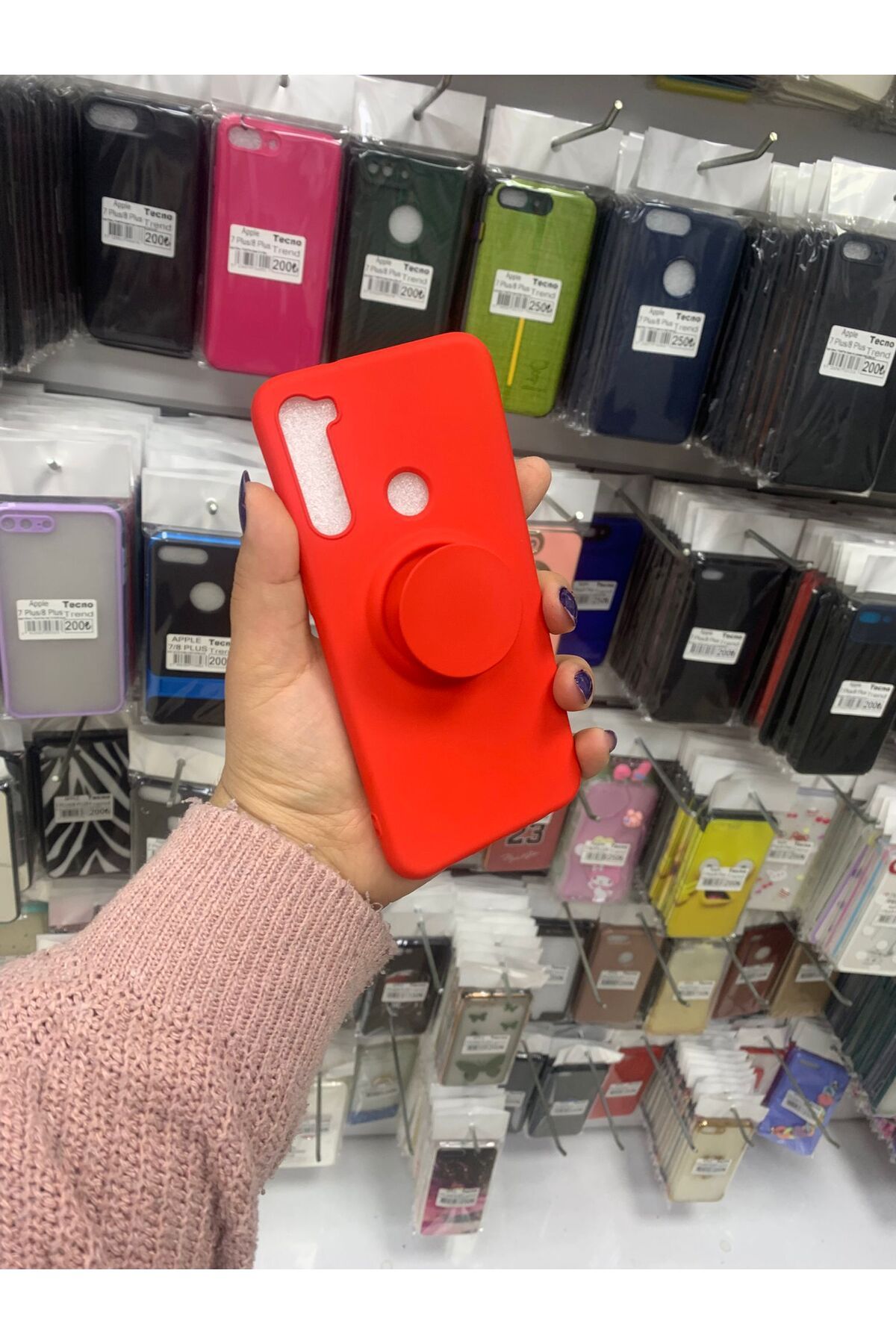 TECNOTREND Redmi Note 8 pop soketli soft silikon kılıf