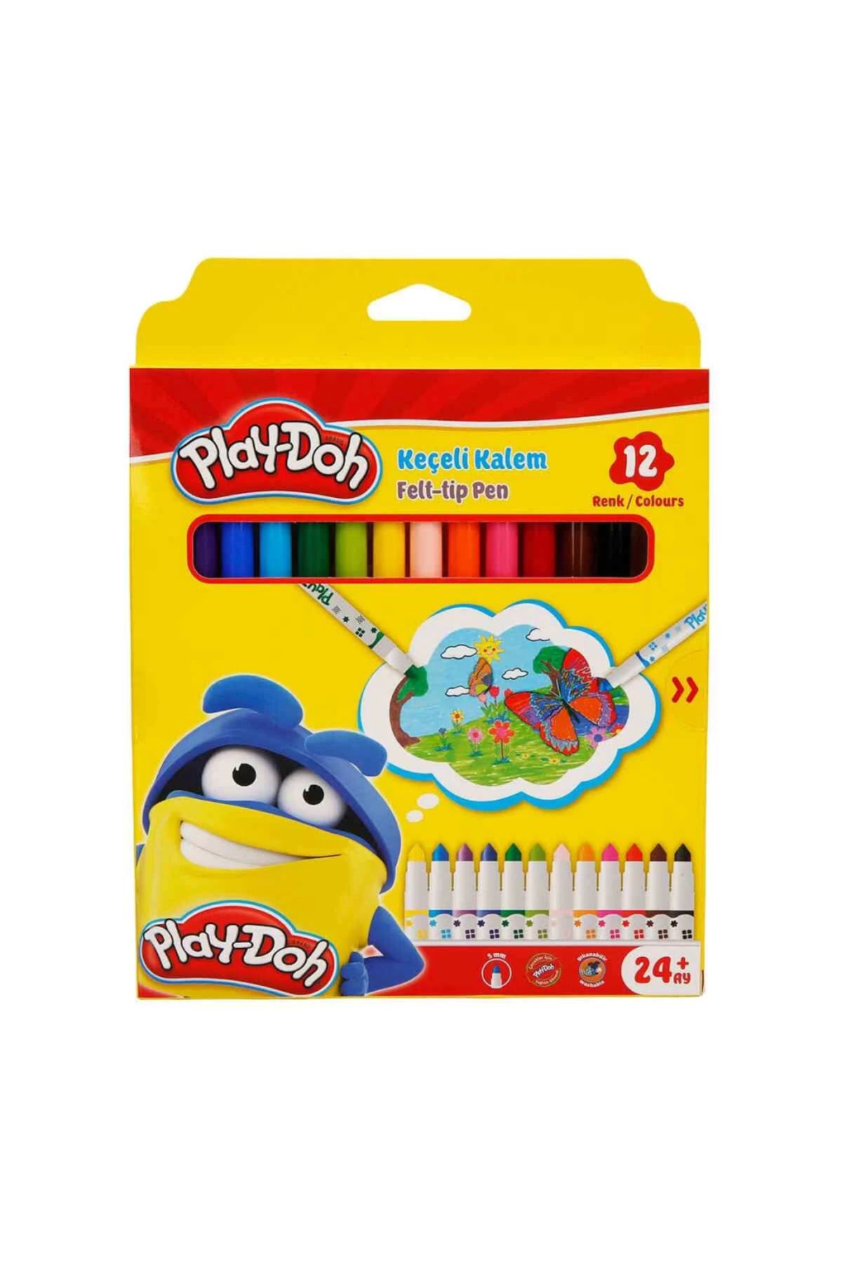 Yuba Avm Nessiworld Play-Doh Keçeli Kalem 12 Renk Karton Kutu
