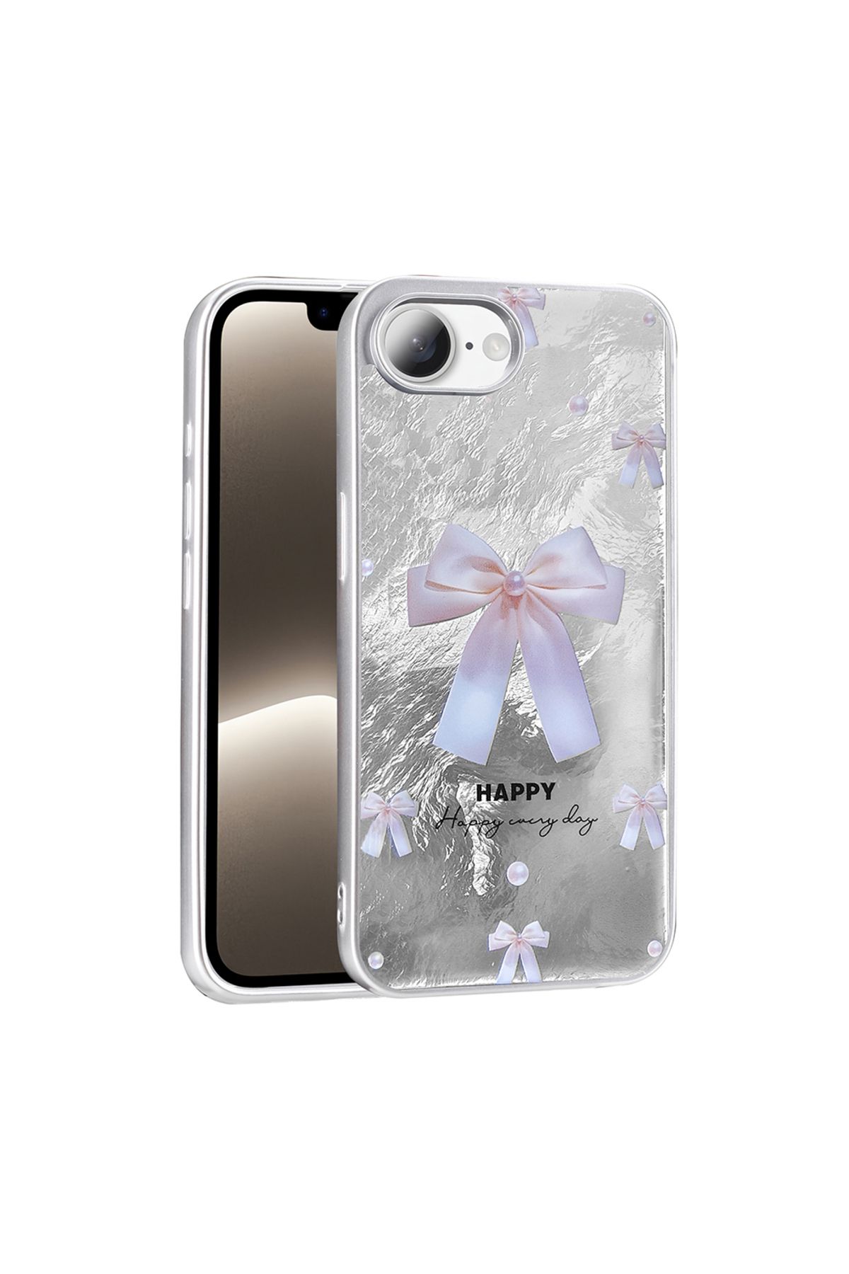 Başkenttekno iPhone 16E Kılıf Desenli Mep Kapak
