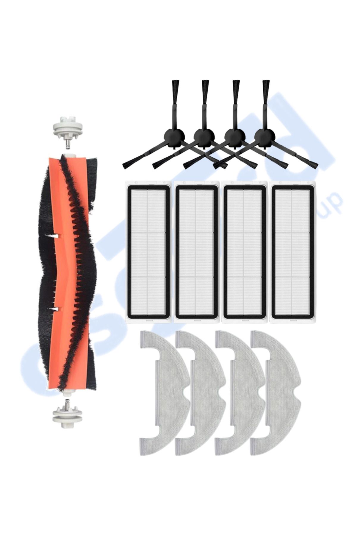 Asgard Grup DREAME D10 PLUS – D10S PLUS – D10 PLUS GEN 2 UYUMLU 1 Ana Fırça 4 Yan Fırça 4 Filtre 4 Mop