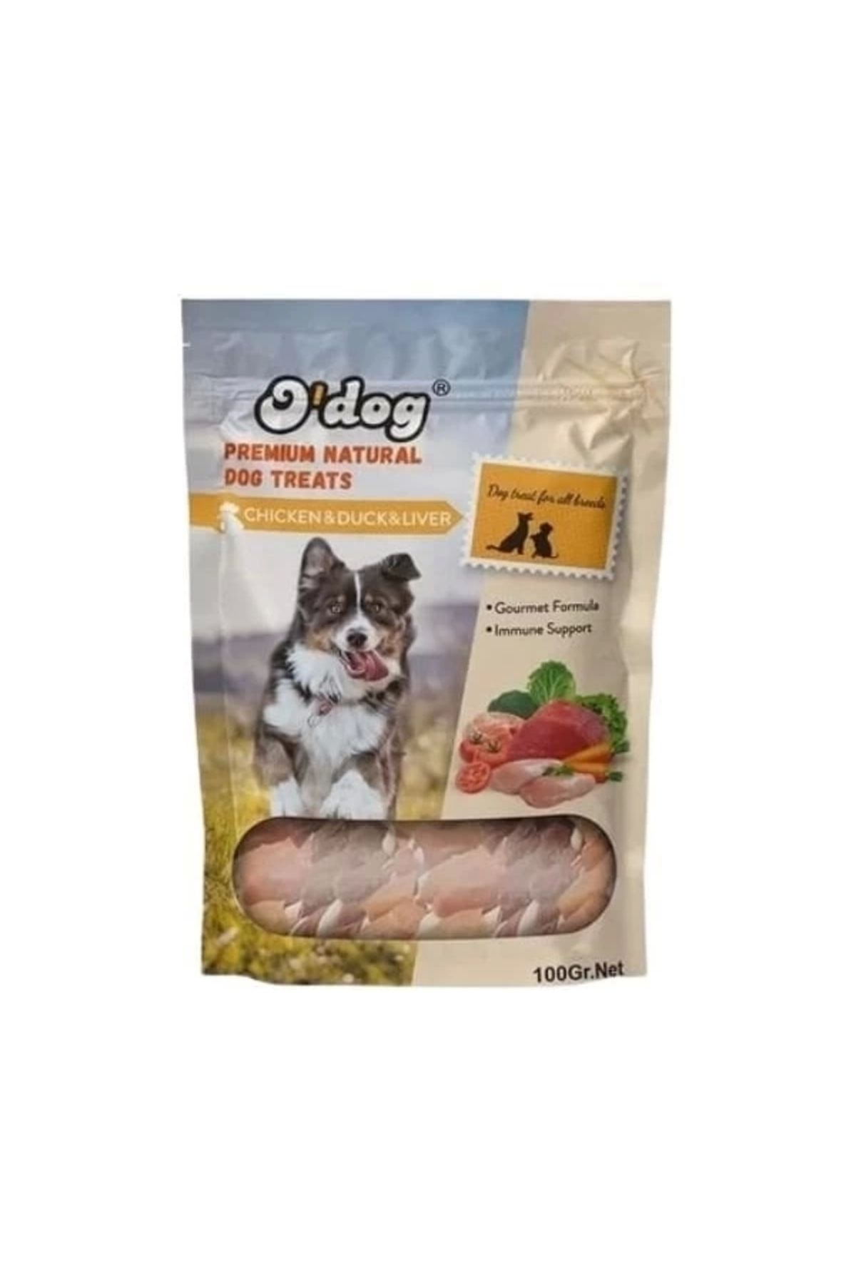 YNT İthalat O Dog Tavuk Ördek ve Ciğerli Çubuk Köpek Ödül Maması 100 Gr