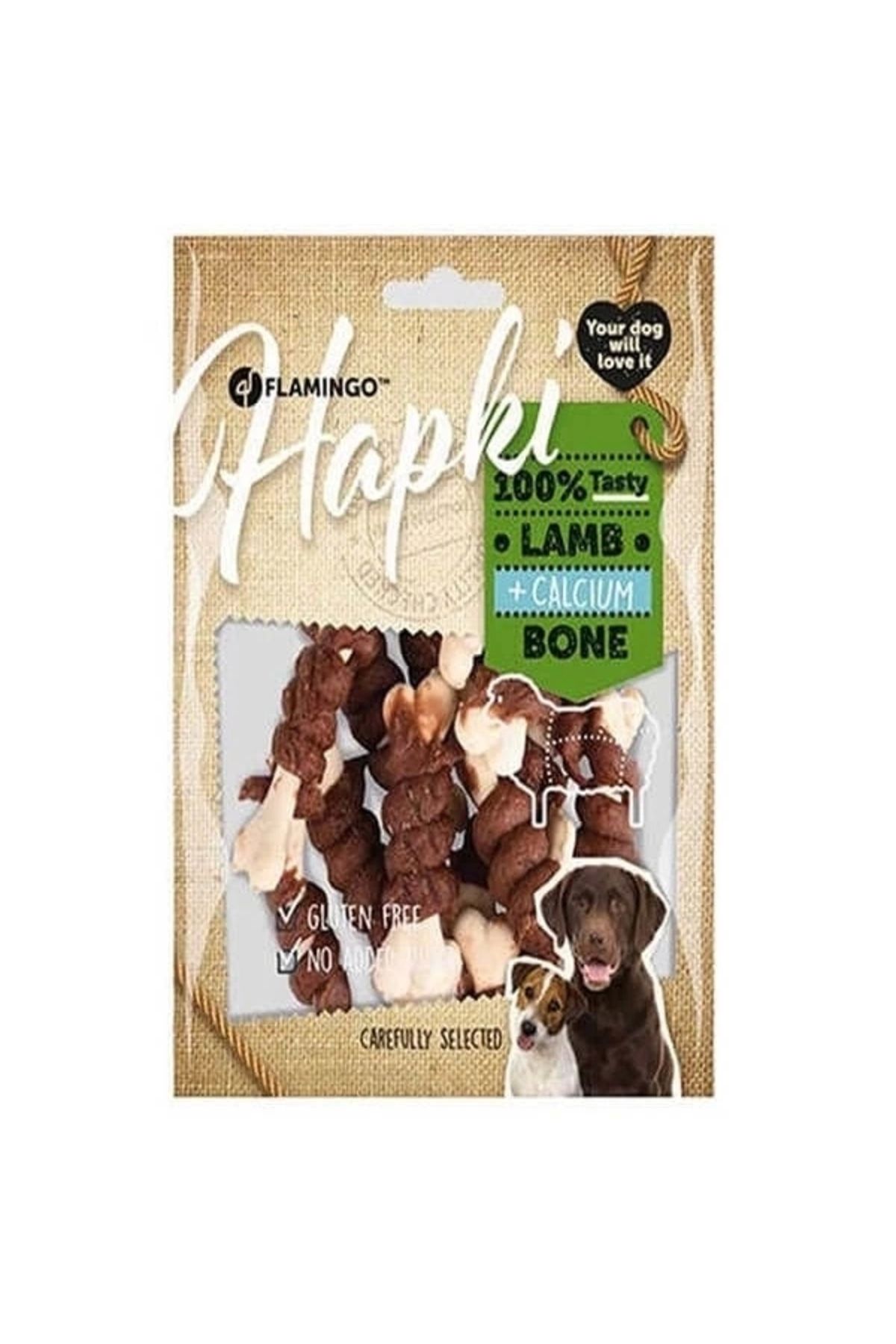 YNT İthalat Flamingo Hapki Kuzulu Kemik Sargı Köpek Ödül Maması 150 Gr