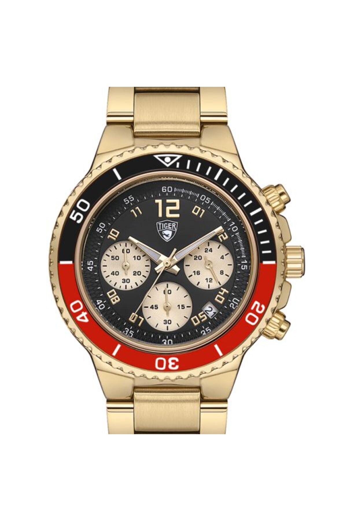 Tiger TİGER ERKEK KOL SAATİ TI-602F 42MM-46MM GOLD