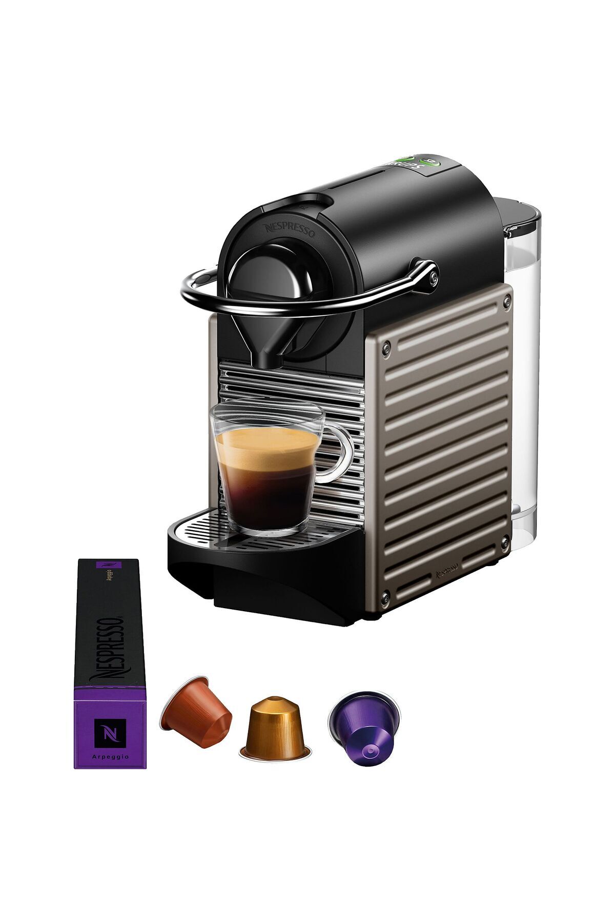 Nespresso-Pixie Espresso Machine with Aeroccino Milk Frother KRUPS XN 305T 5