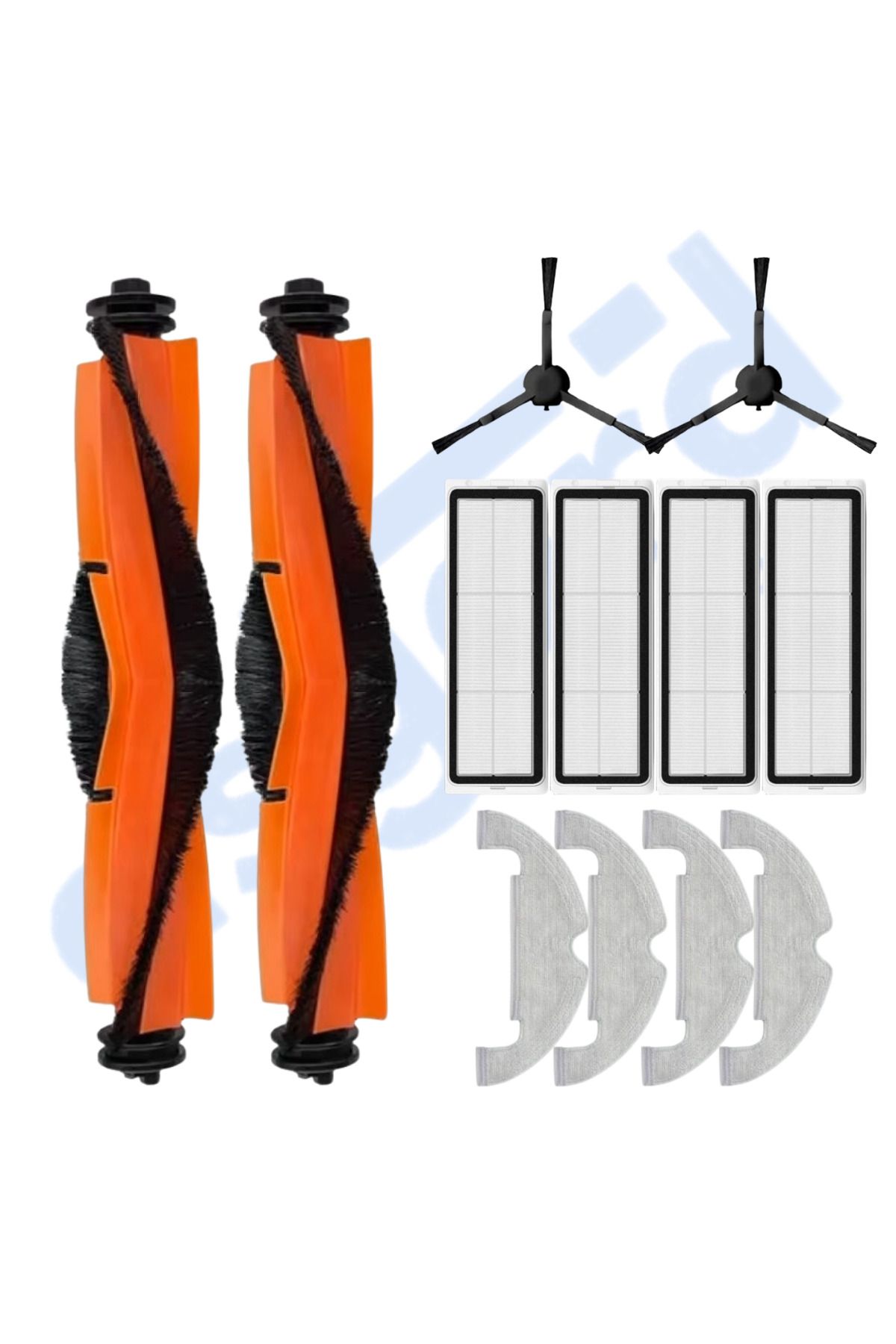 Asgard Grup DREAME D10 PLUS – D10S PLUS – D10 PLUS GEN 2 UYUMLU 2 Ana Fırça 2 Yan Fırça 4 Filtre 4 Mop