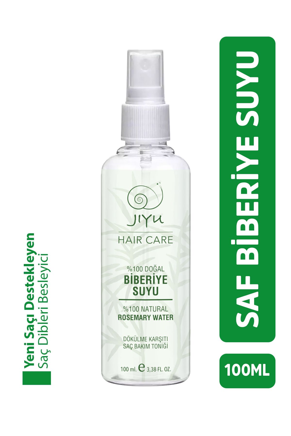 JIYU Biberiye Suyu Dökülme Karşıtı ve Saç Uzamasını Destekleyici Saç Toniği %100 Doğal ve Saf 100 ml.